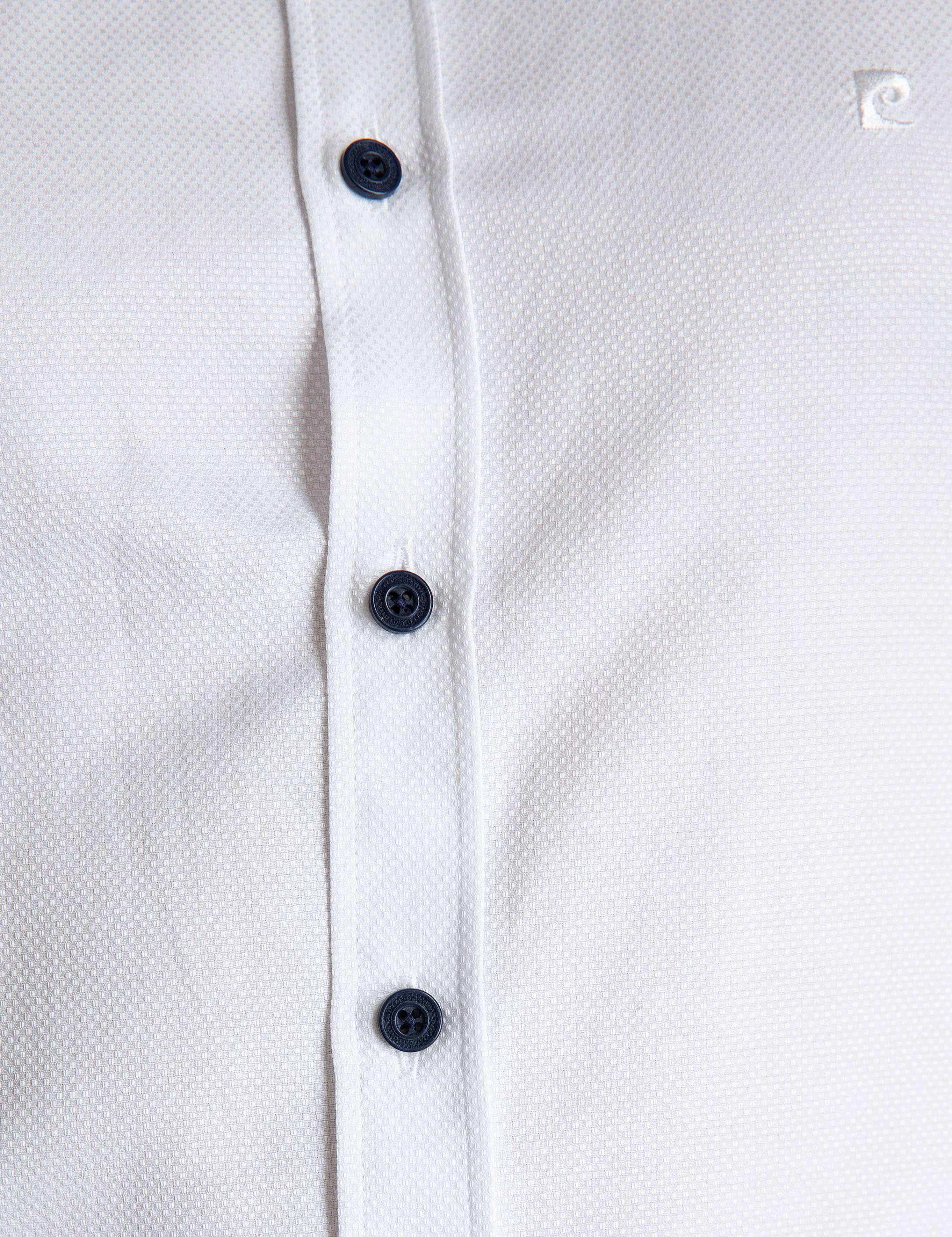 Beyaz Slim Fit Uzun Kollu Gömlek