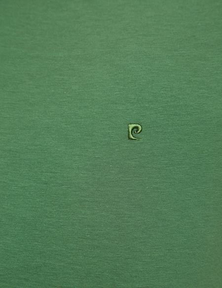 Yeşil Ex. Slim Fit Basic T-shirt - 50192736065
