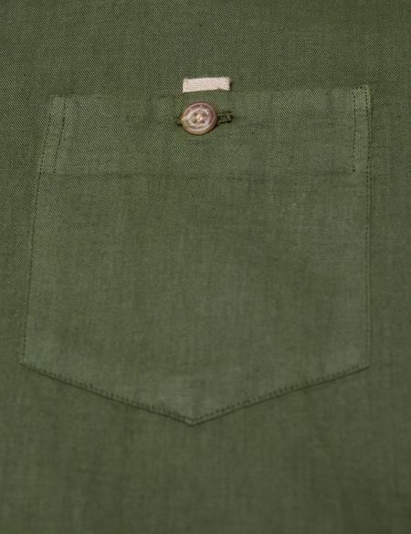 Yeşil Slim Fit Kısa Kollu Gömlek - 50185776052