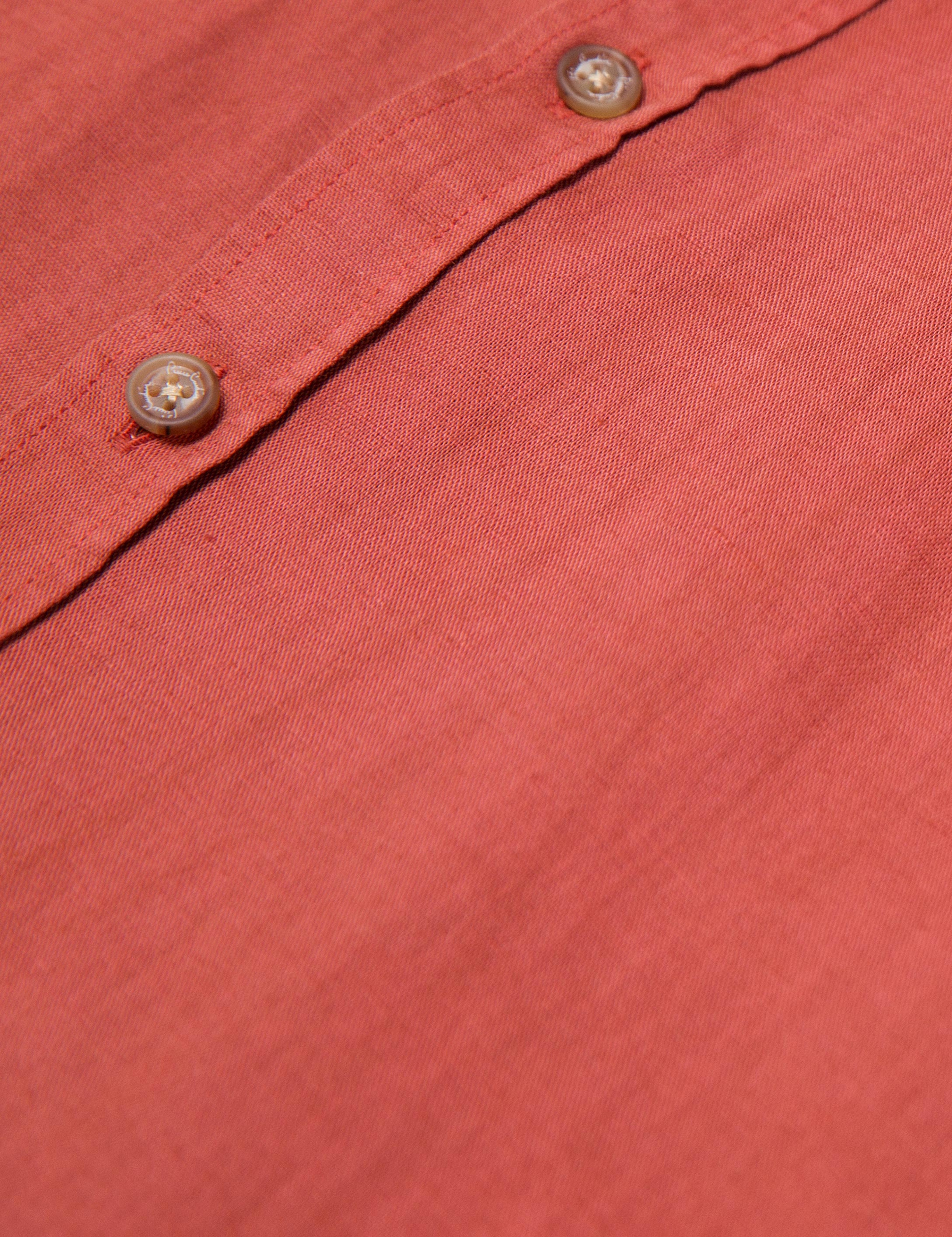 Turuncu Slim Fit Gömlek - Image 5