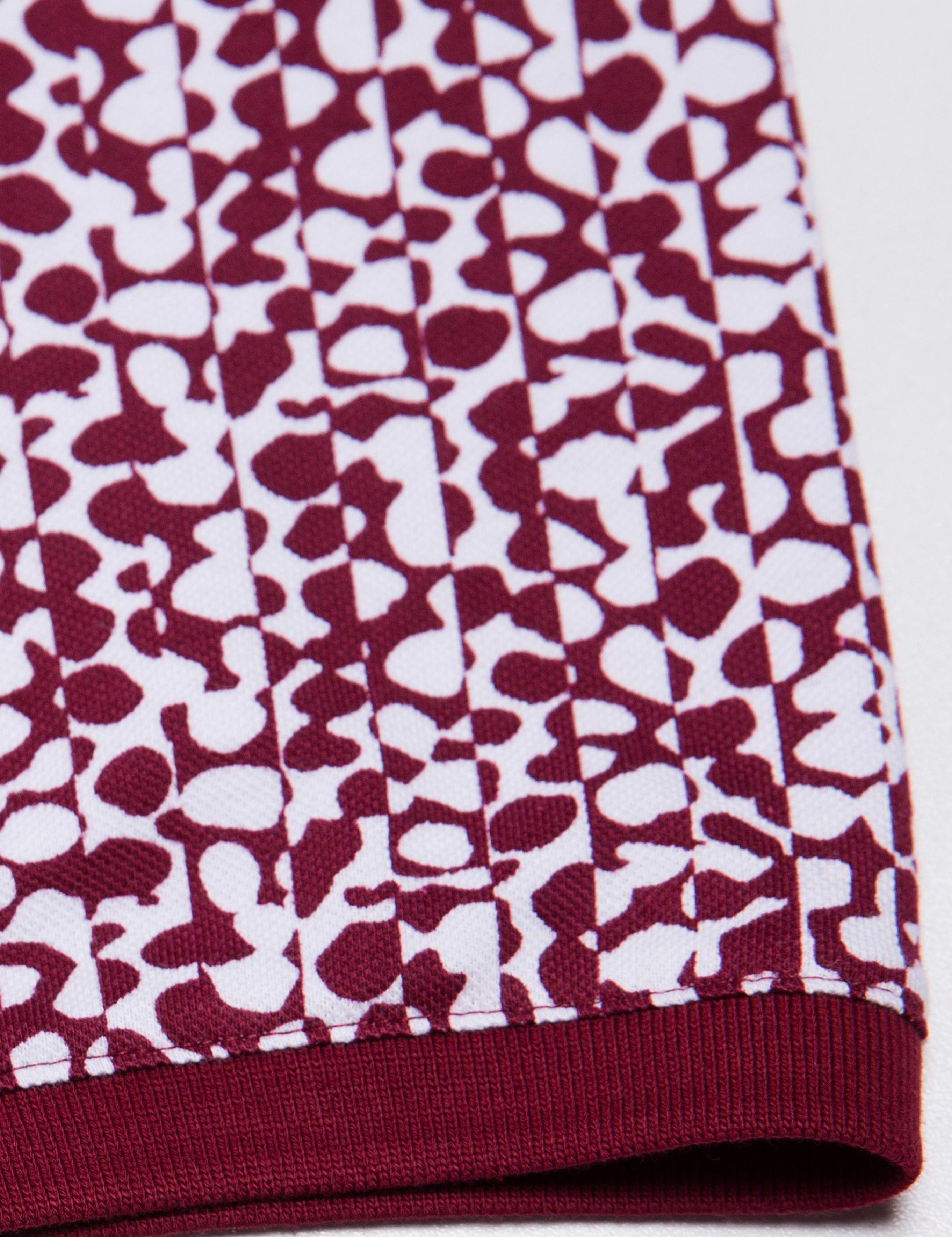 Bordo Slim Fit Polo Yaka Tişört