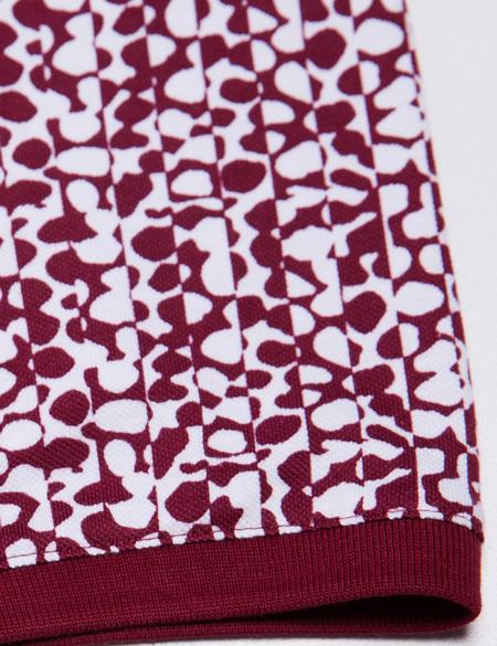 Bordo Slim Fit Polo Yaka Tişört - 50185848023