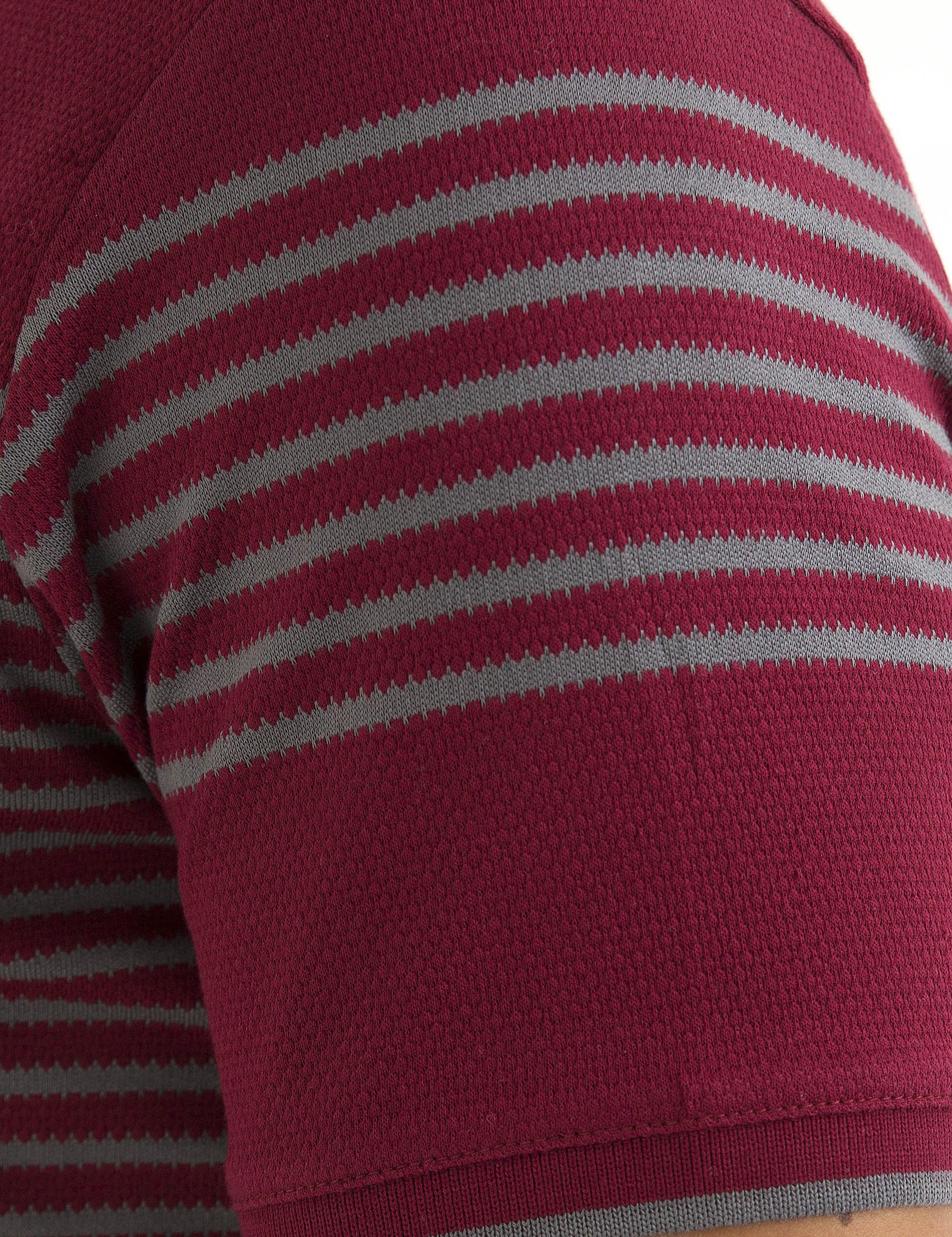 Bordo Slim Fit Tişört