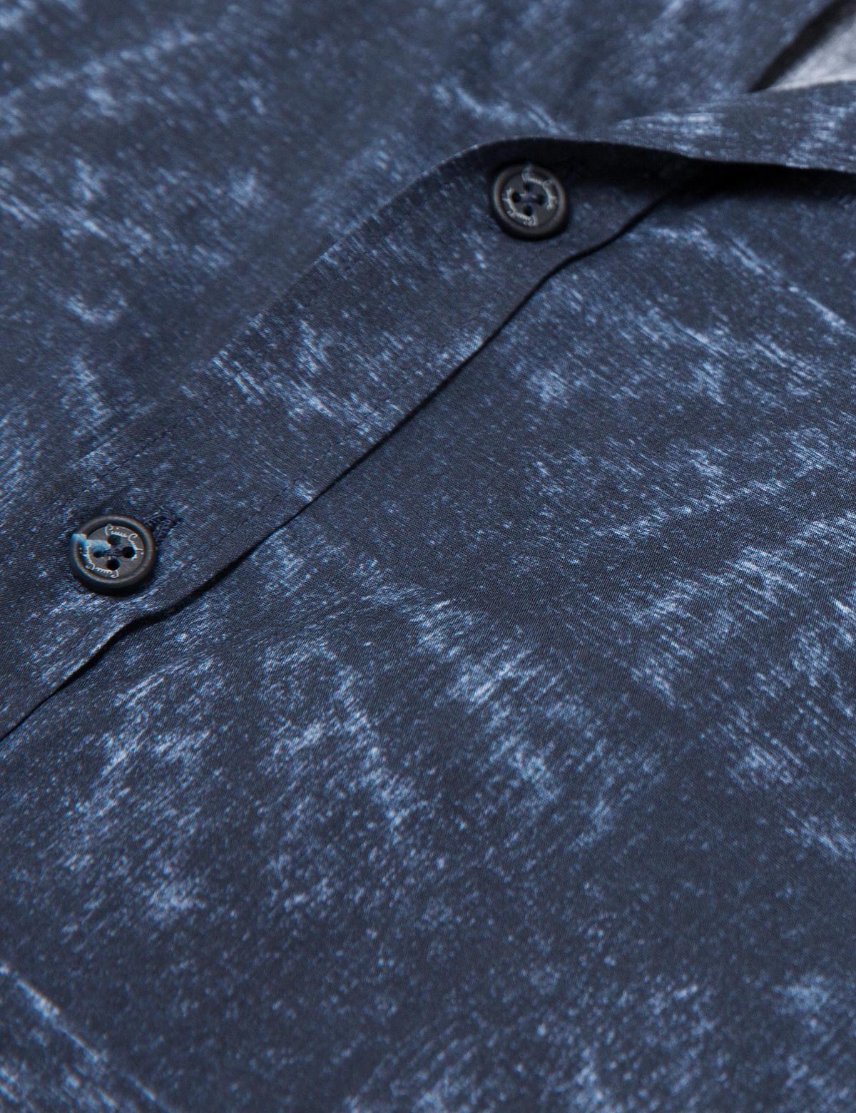 Lacivert Slim Fit Gömlek - 50186196014