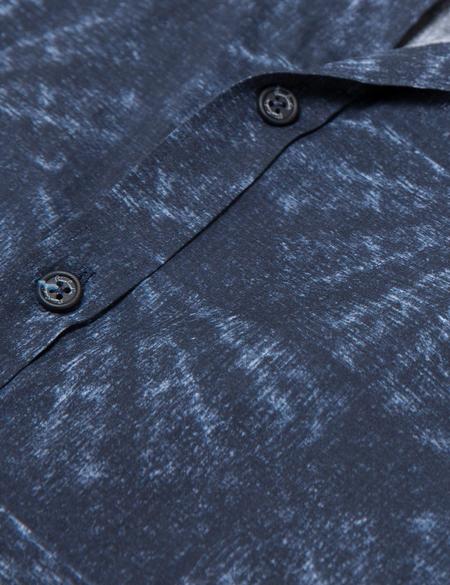 Lacivert Slim Fit Gömlek - 50186196014