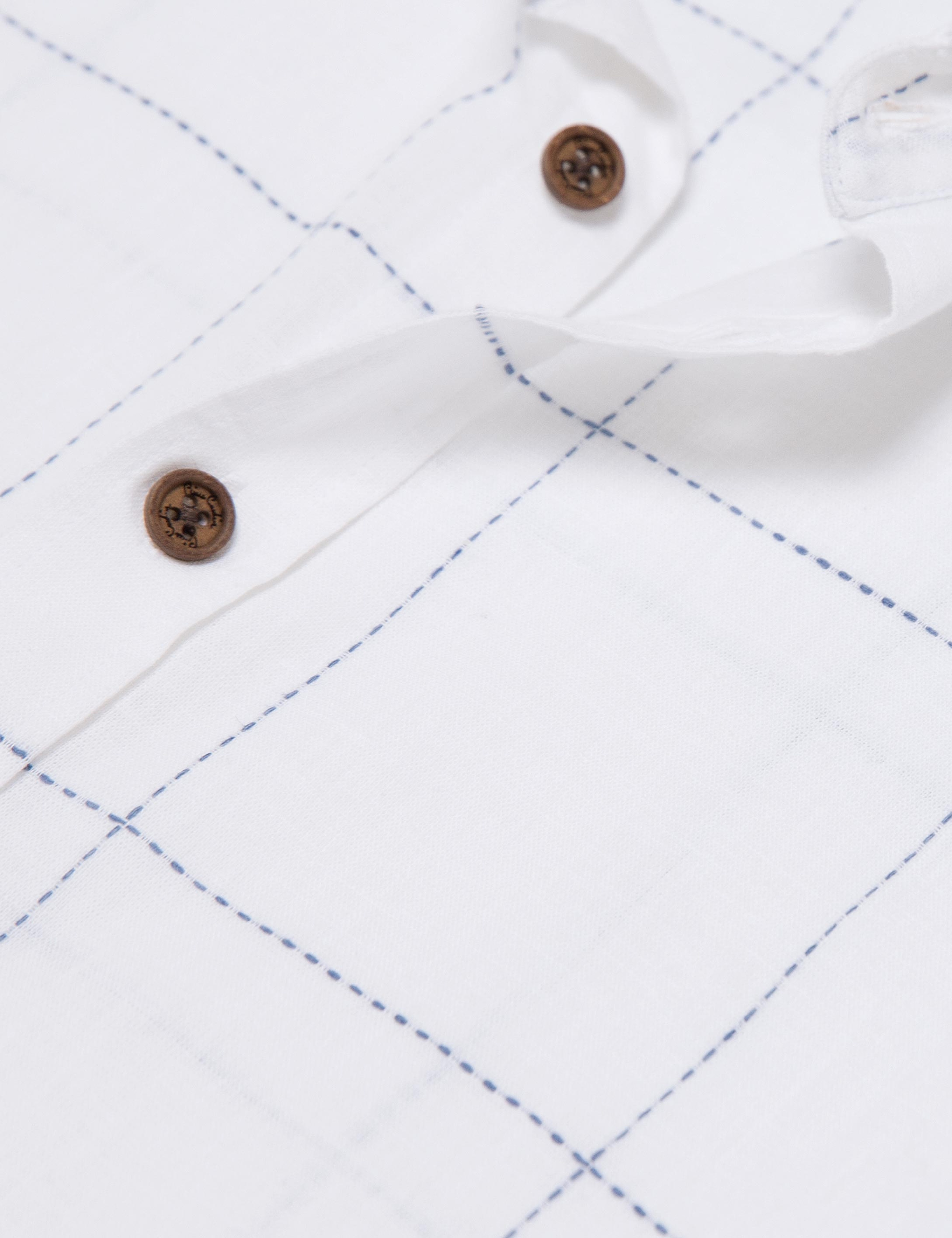 Beyaz Slim Fit Gömlek - Image 5