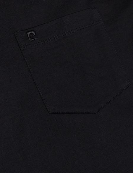 Siyah Regular Fit Polo Yaka Basic T-Shirt - 50186354015