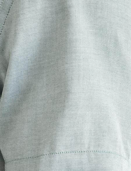 Yeşil Slim Fit Kısa Kollu Gömlek - 50186963040