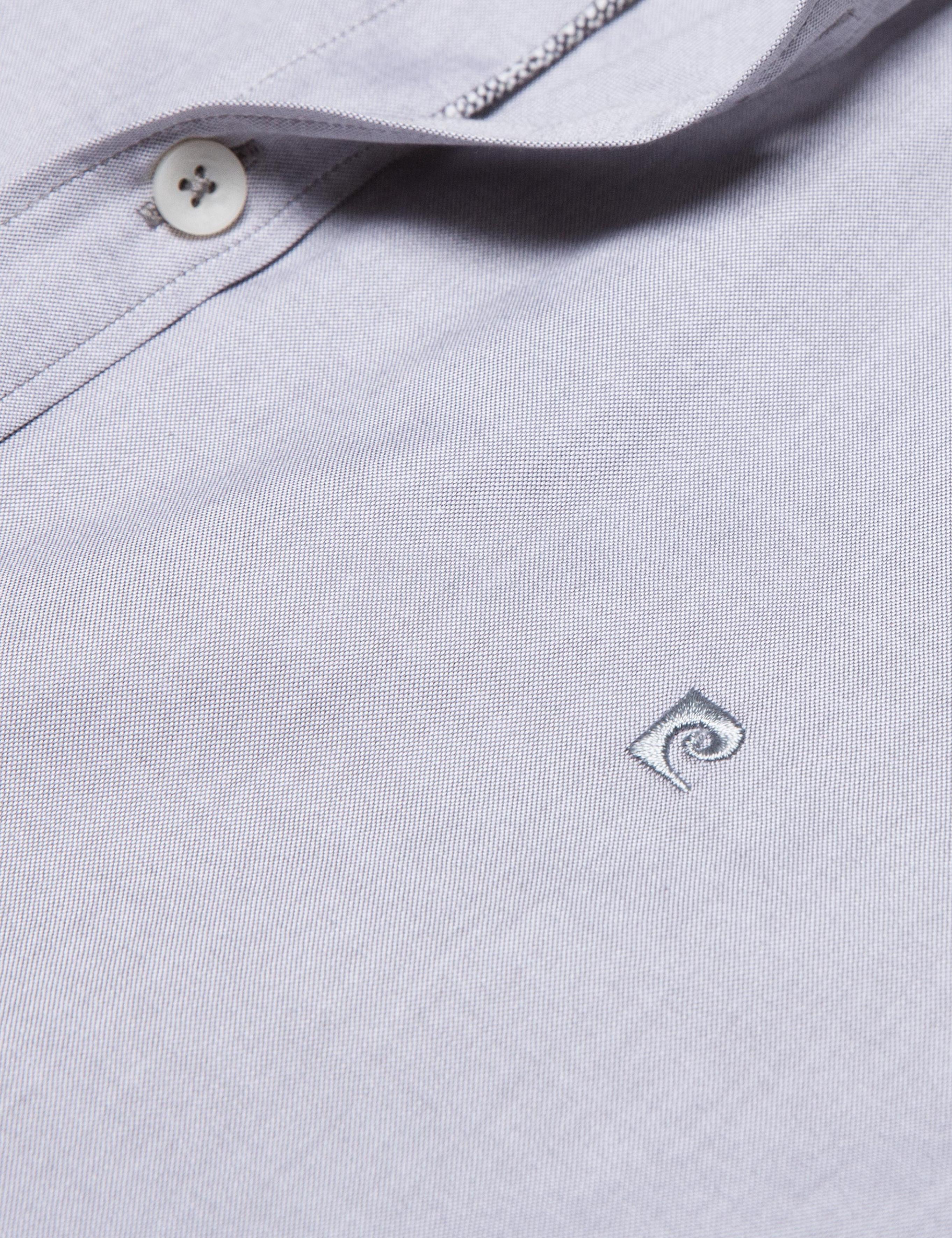 Gri Slim Fit Kısa Kollu Gömlek