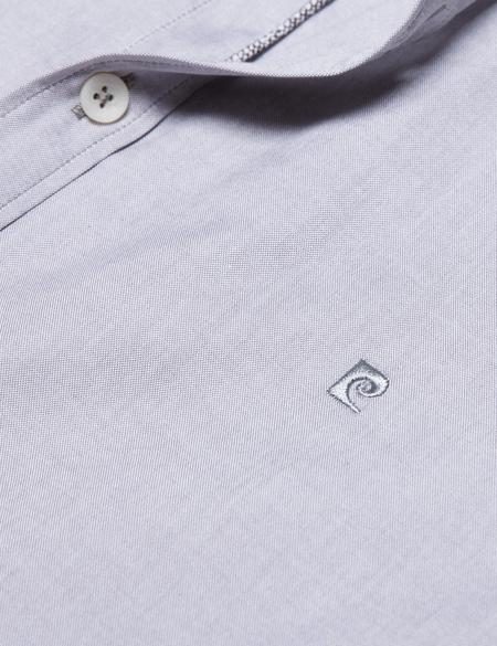 Gri Slim Fit Kısa Kollu Gömlek - 50186963095