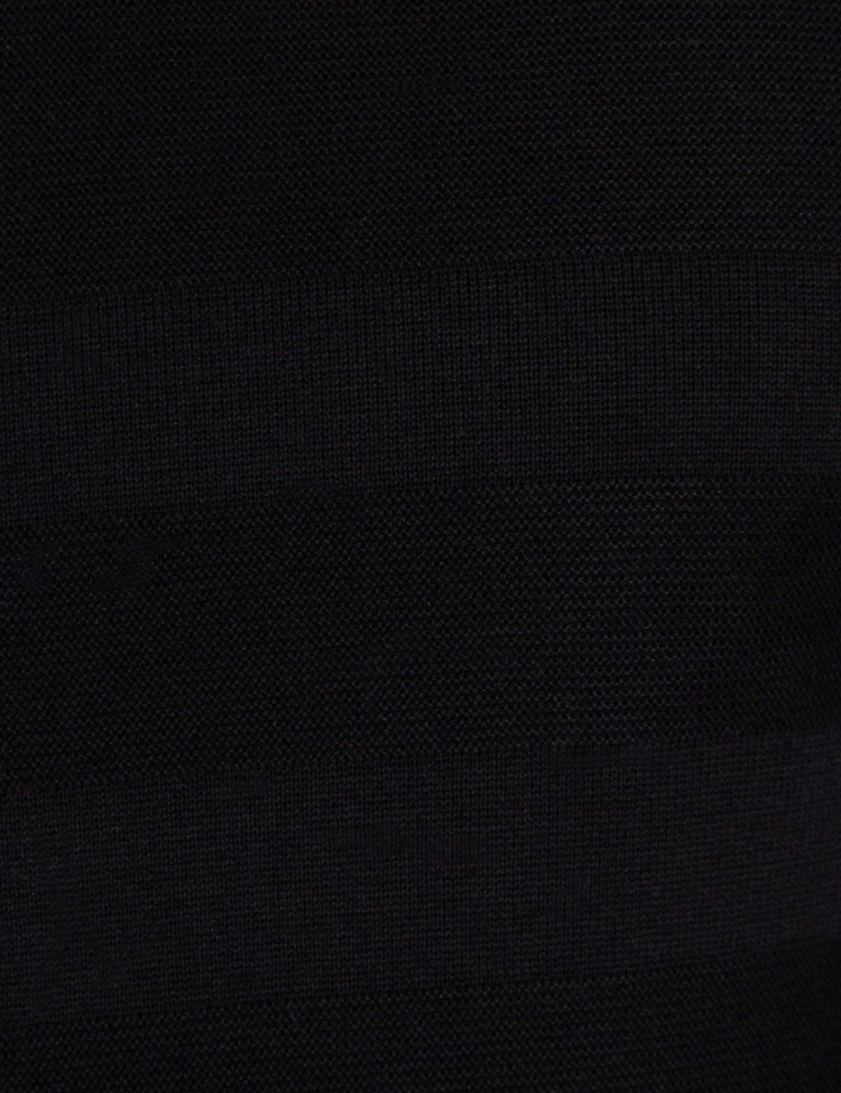 Siyah Slim Fit Triko Kazak - 50194840044