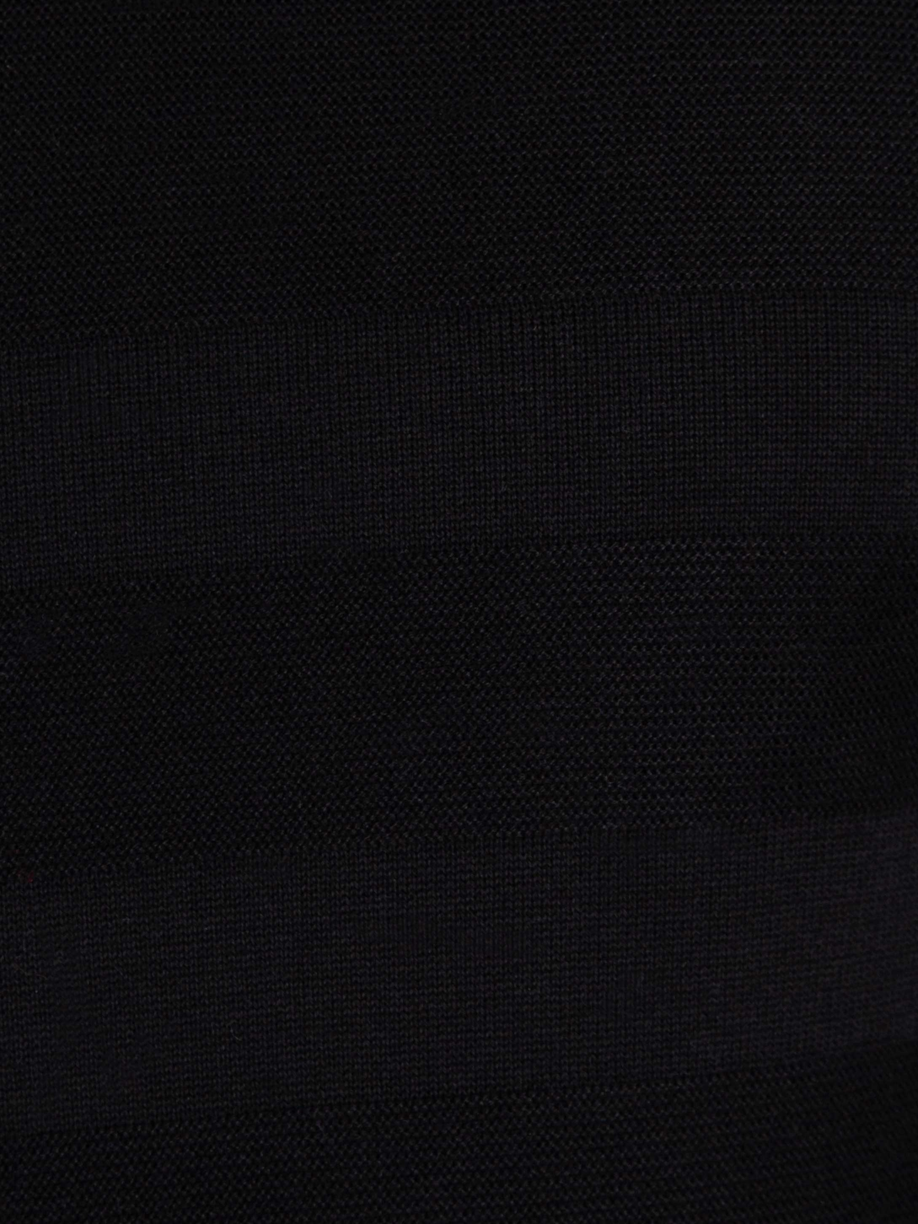 Siyah Slim Fit Triko Kazak - Image 5