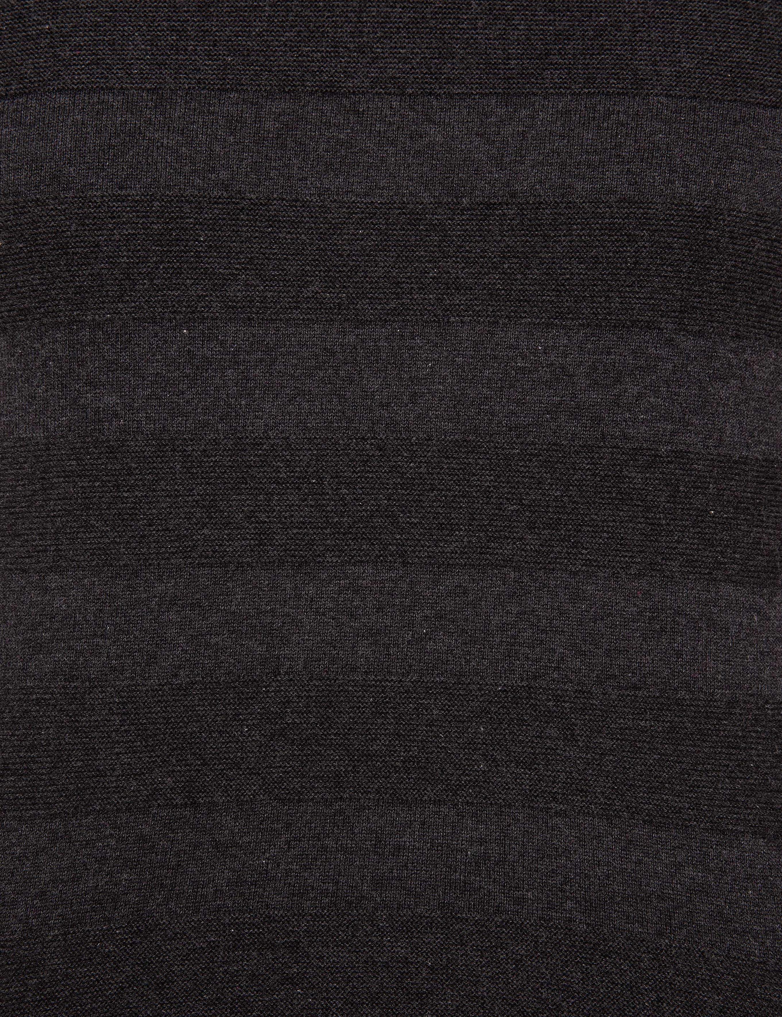 Gri Melanj Slim Fit Triko Kazak