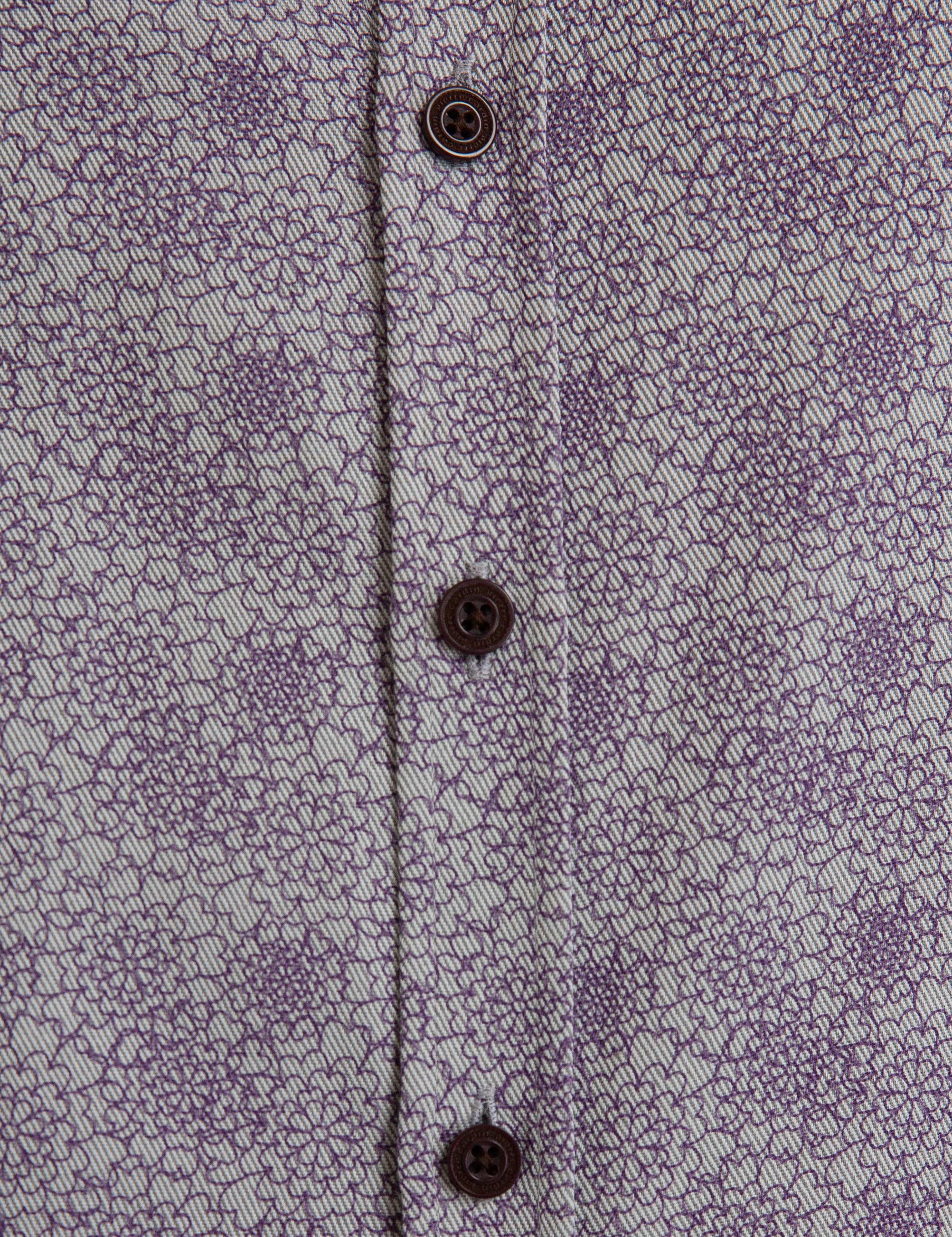 Fuşya Slim Fit Gömlek - Image 5