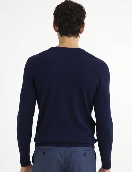 Lacivert Slim Fit Triko Kazak - 50195744011