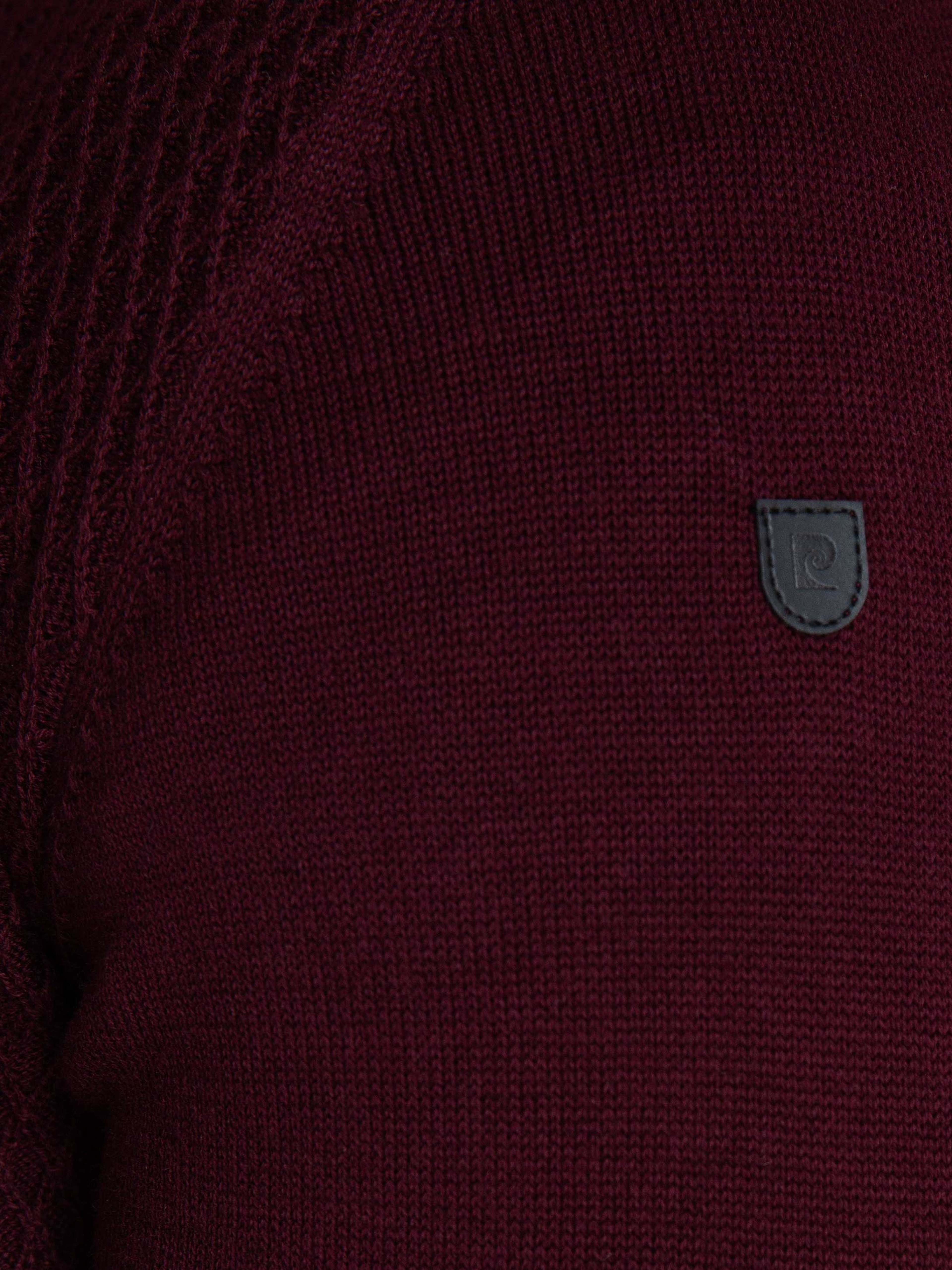 Bordo Slim Fit Triko Hırka - Image 5