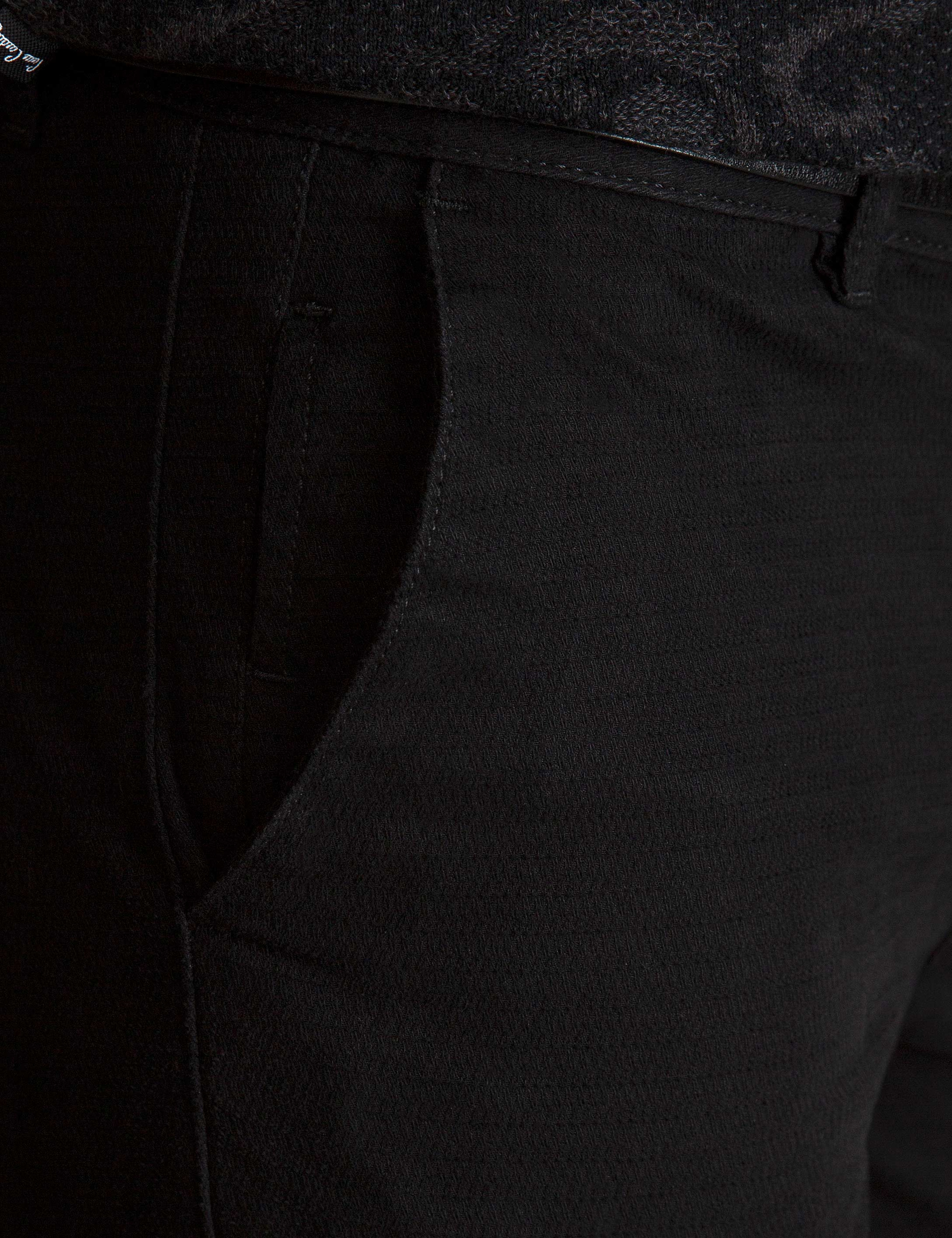 Siyah Slim Fit Chino Pantolon