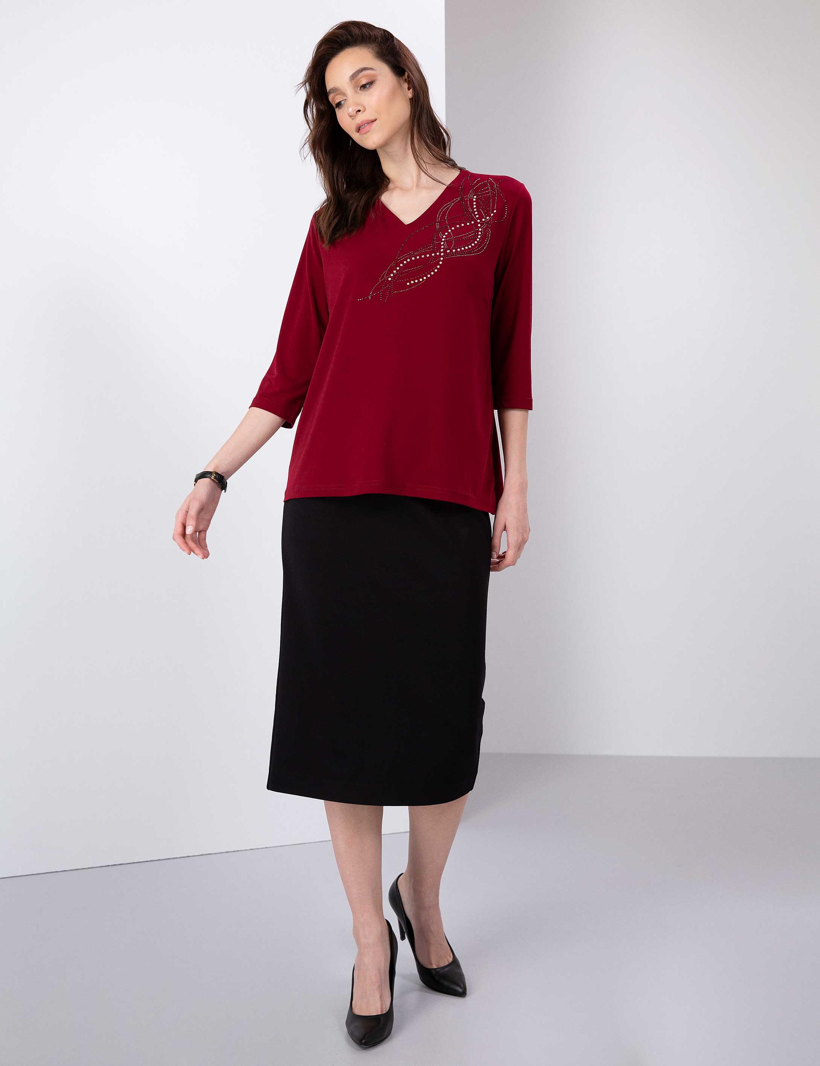 Bordo Comfort Fit Bluz