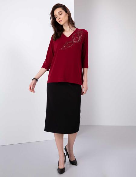 Bordo Comfort Fit Bluz - 50197783061