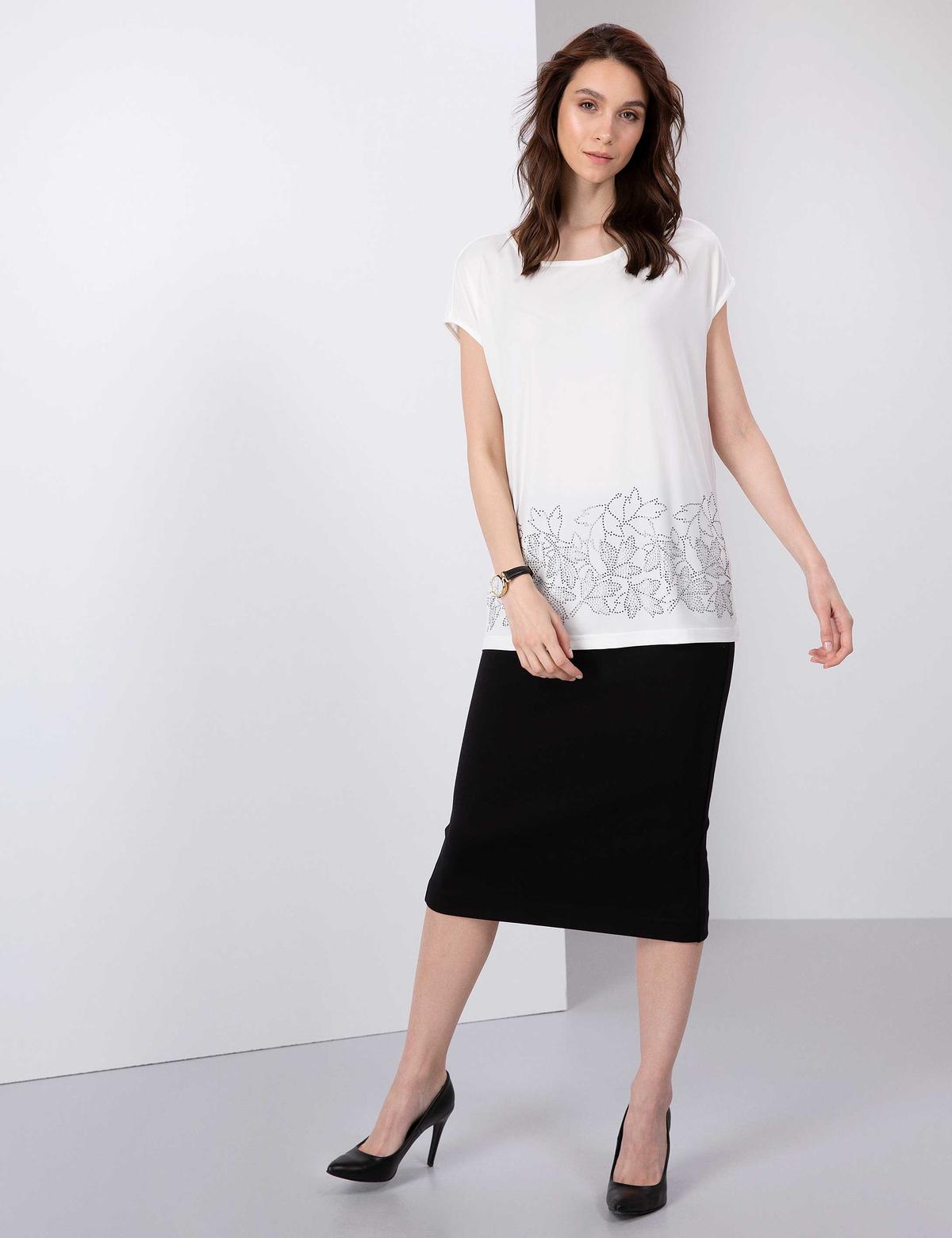 Ekru Comfort Fit Bluz - 50197793044