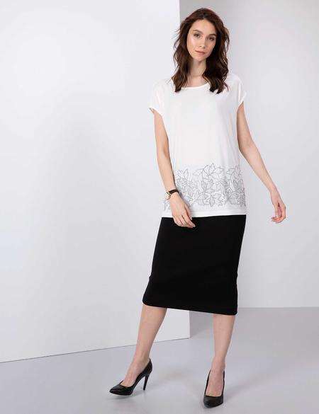 Ekru Comfort Fit Bluz - 50197793044