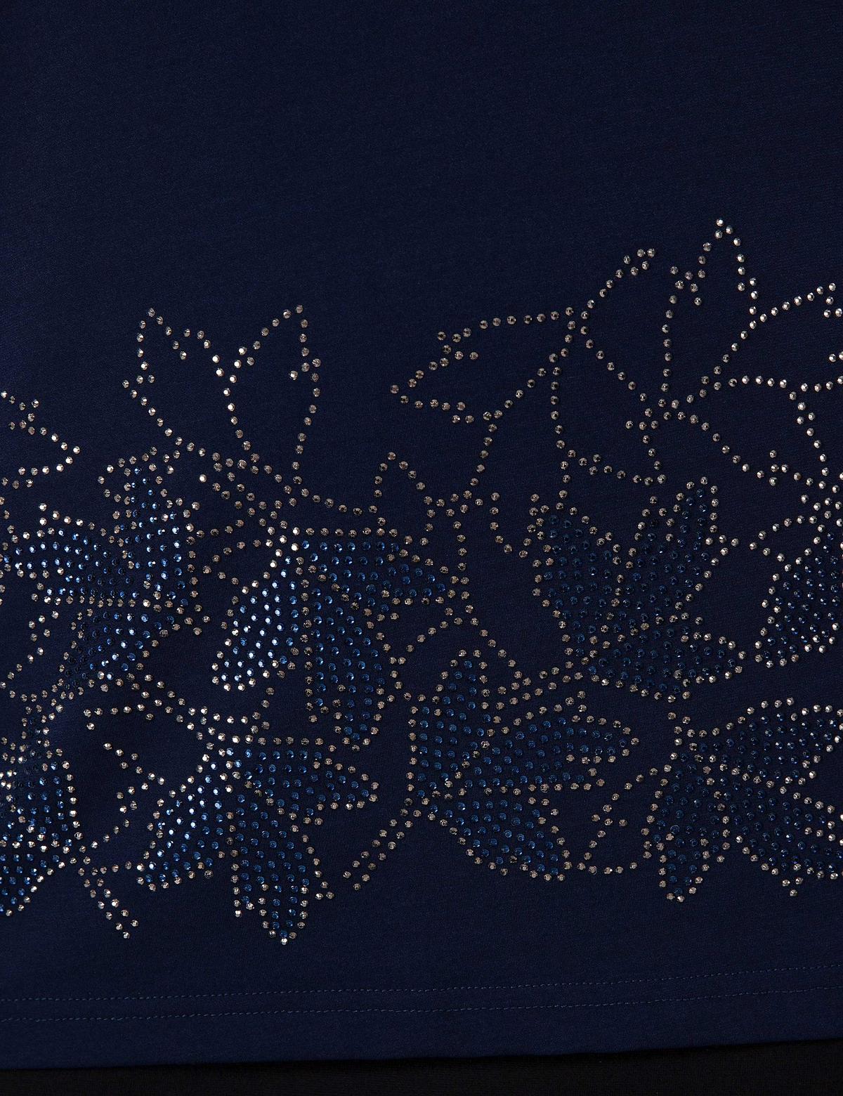 Lacivert Comfort Fit Bluz - 50197793053