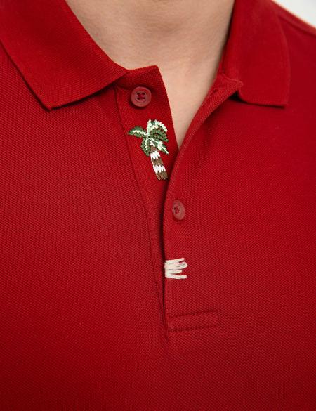 Kiremit Slim Fit Tişört - 50202634011