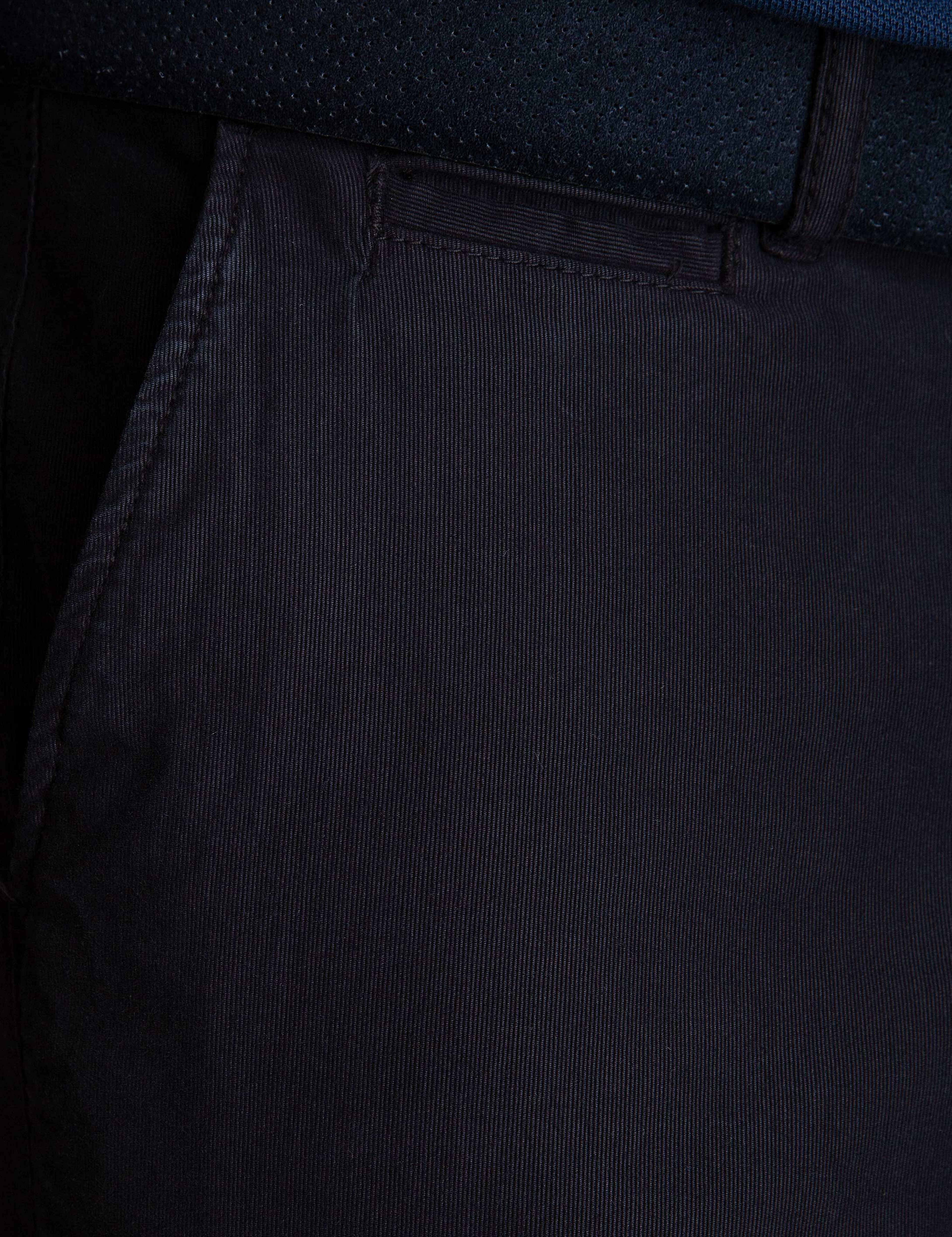 Lacivert Regular Fit Kanvas Pantolon