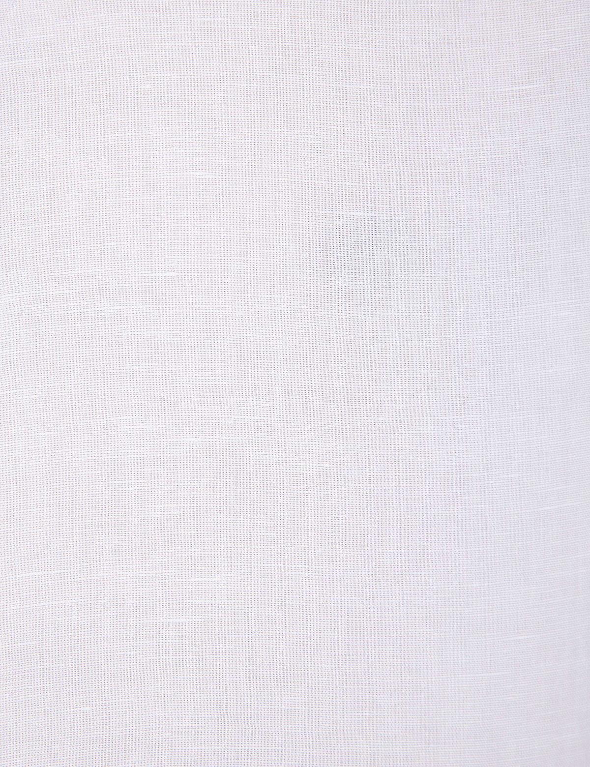 Beyaz Slim Fit Keten Karışımlı Gömlek - 50202802016