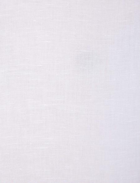 Beyaz Slim Fit Keten Karışımlı Gömlek - 50202802016