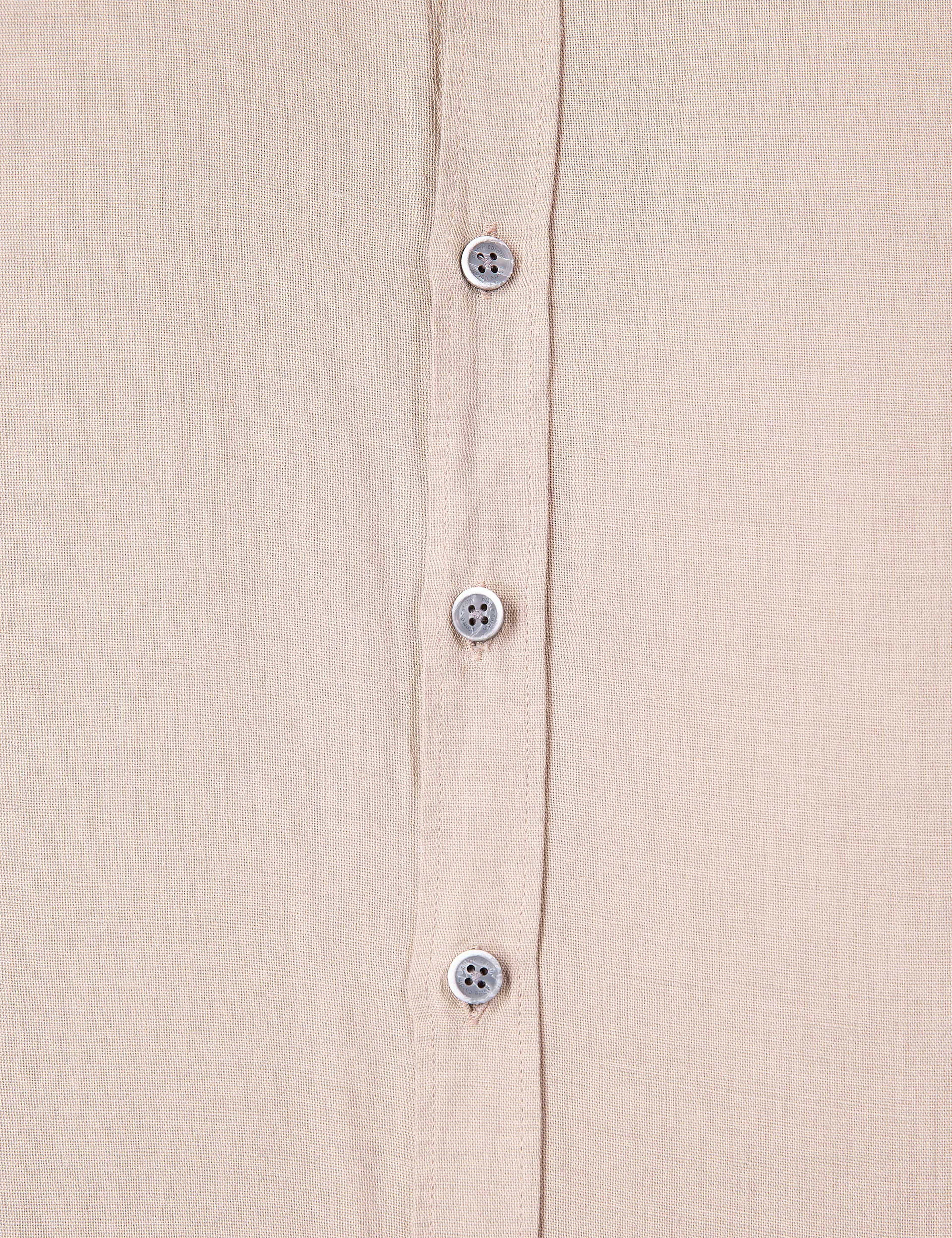 Taş Slim Fit Keten Karışımlı Gömlek