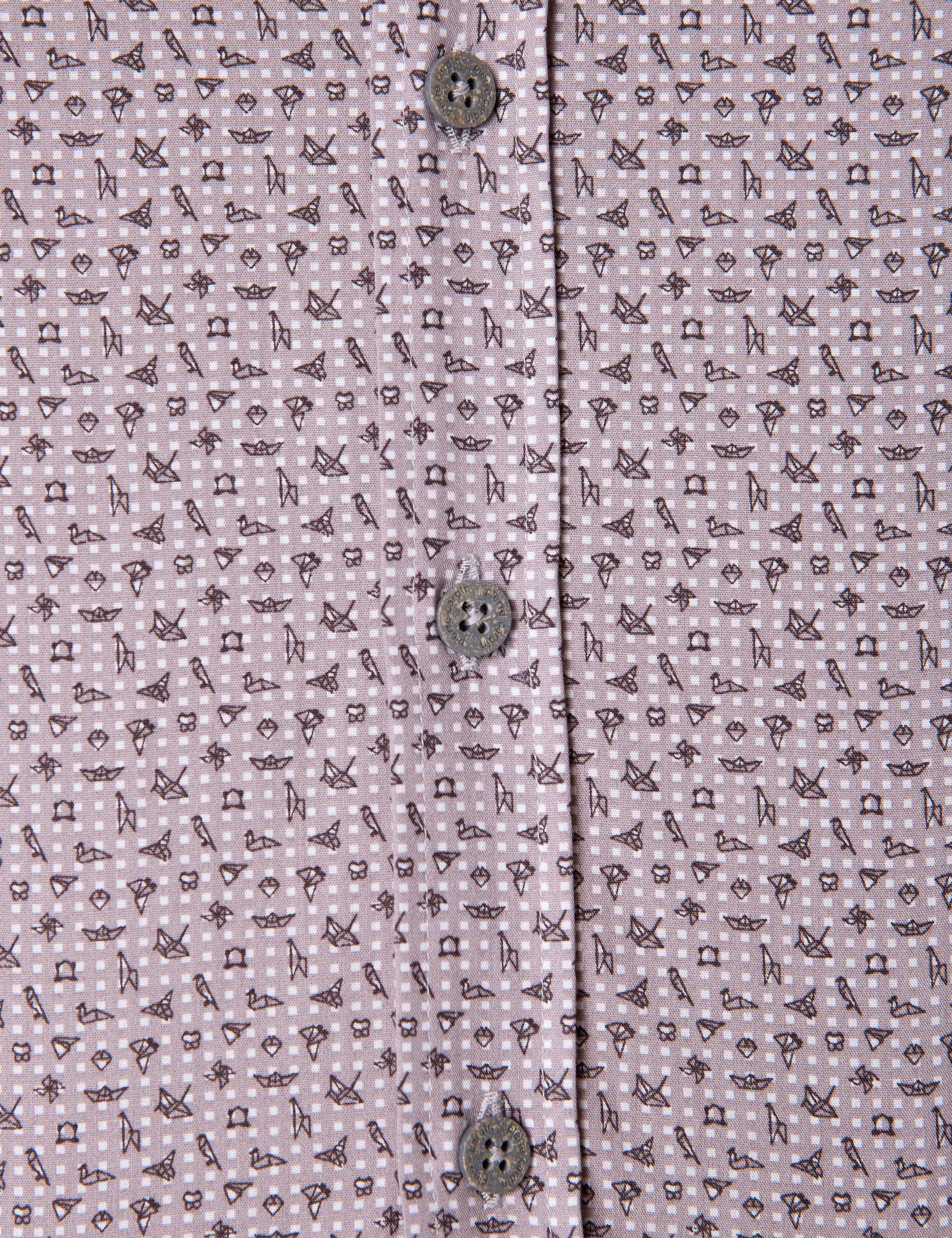 Açık Gri Slim Fit Uzun Kollu Gömlek