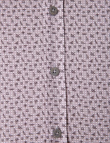 Açık Gri Slim Fit Uzun Kollu Gömlek - 50202835002