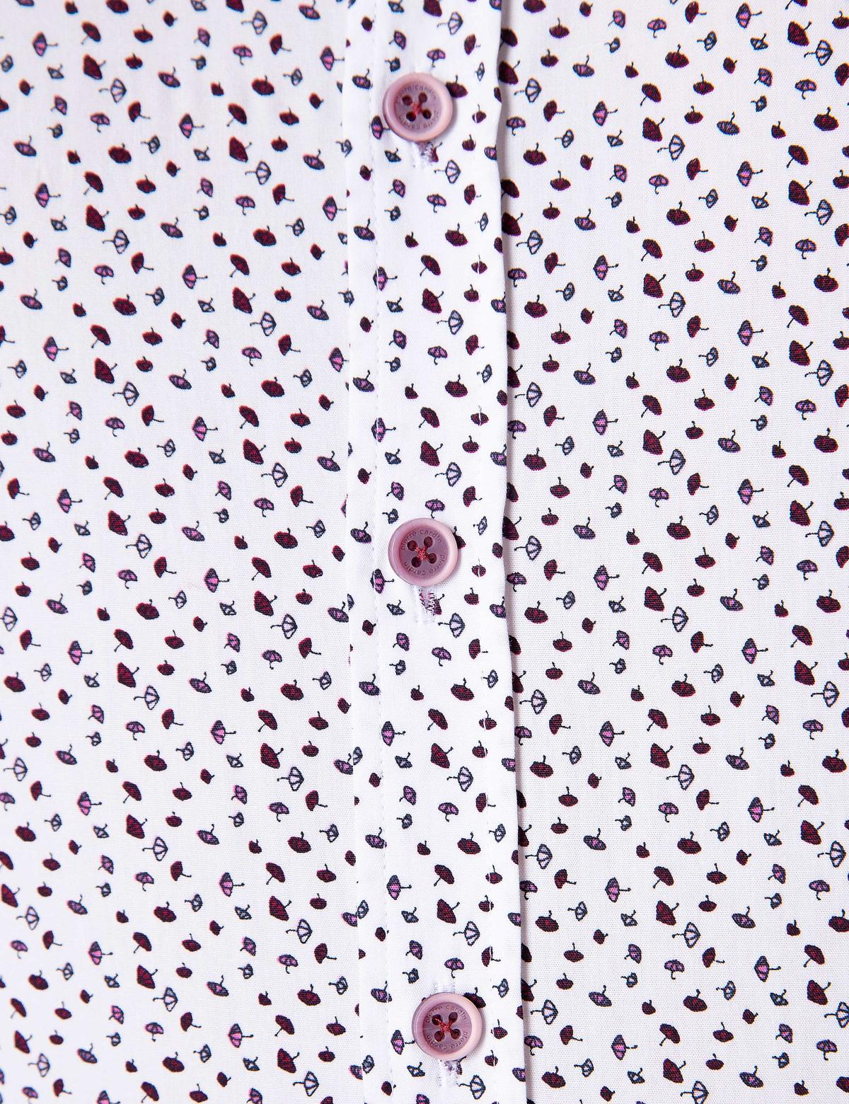 Bordo Slim Fit Uzun Kollu Gömlek - 50202838007