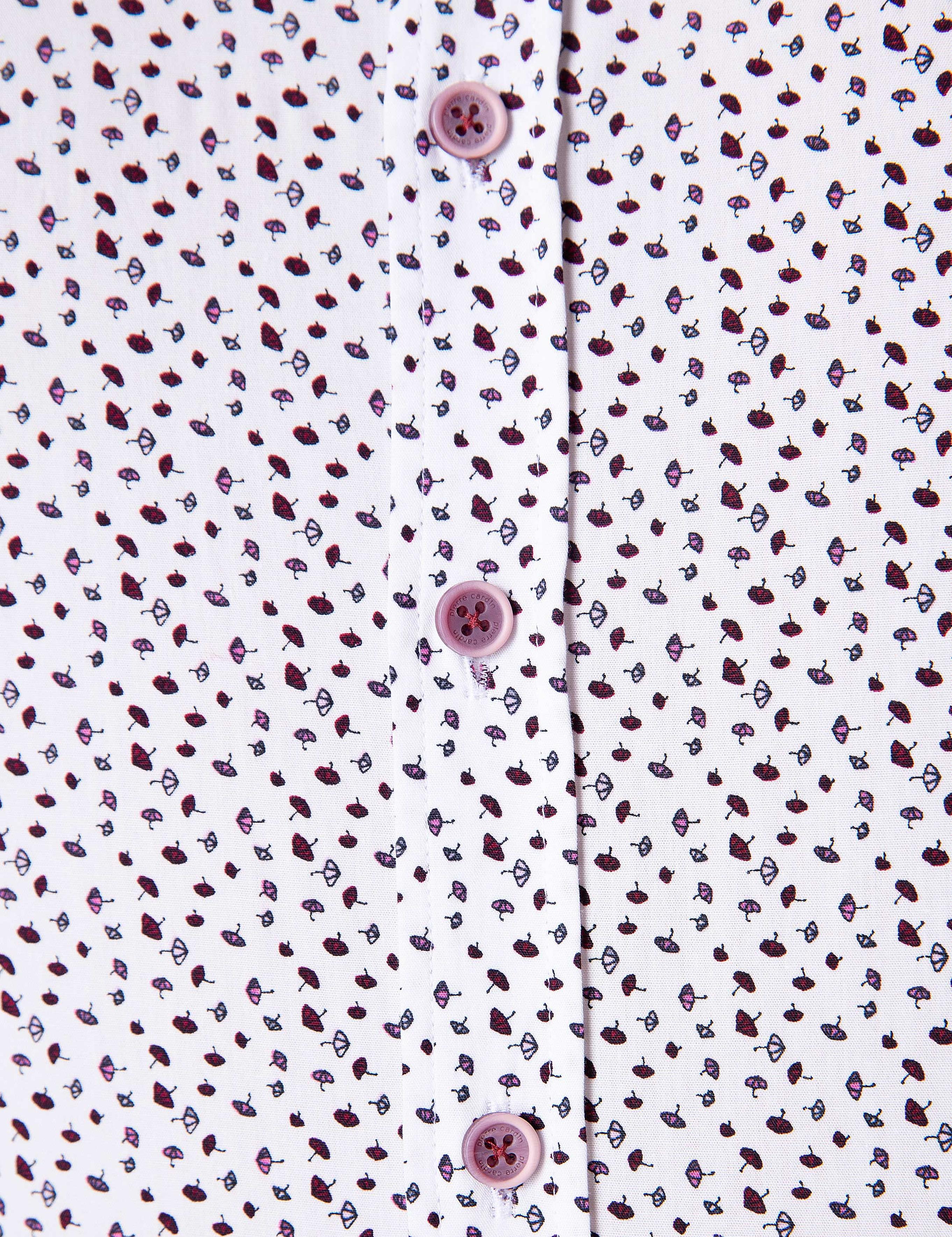 Bordo Slim Fit Uzun Kollu Gömlek