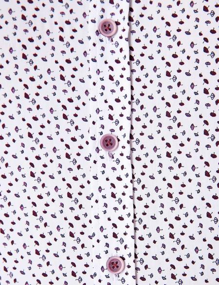 Bordo Slim Fit Uzun Kollu Gömlek - 50202838007