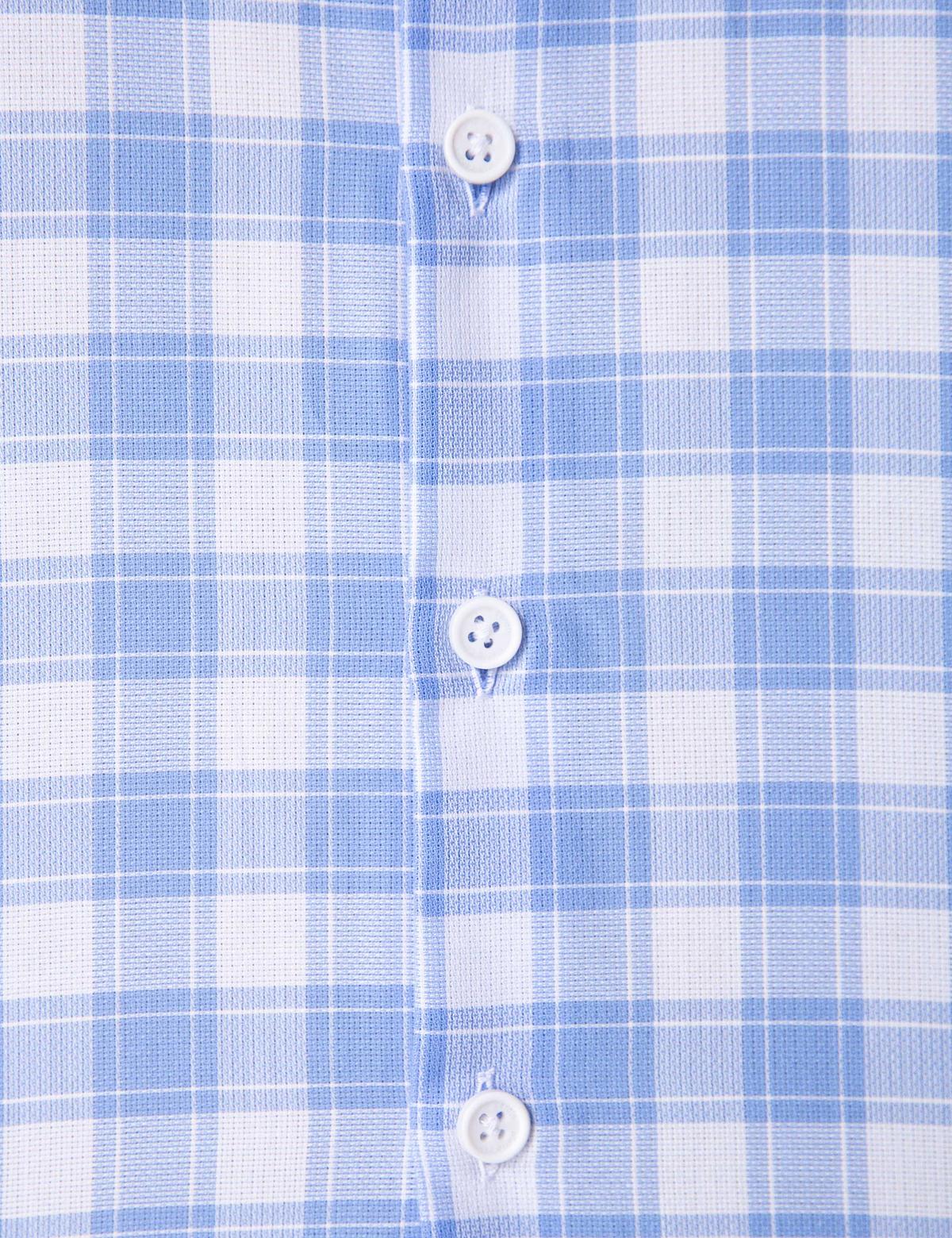 Açık Mavi Regular Fit Kısa Kollu Gömlek - 50203418007