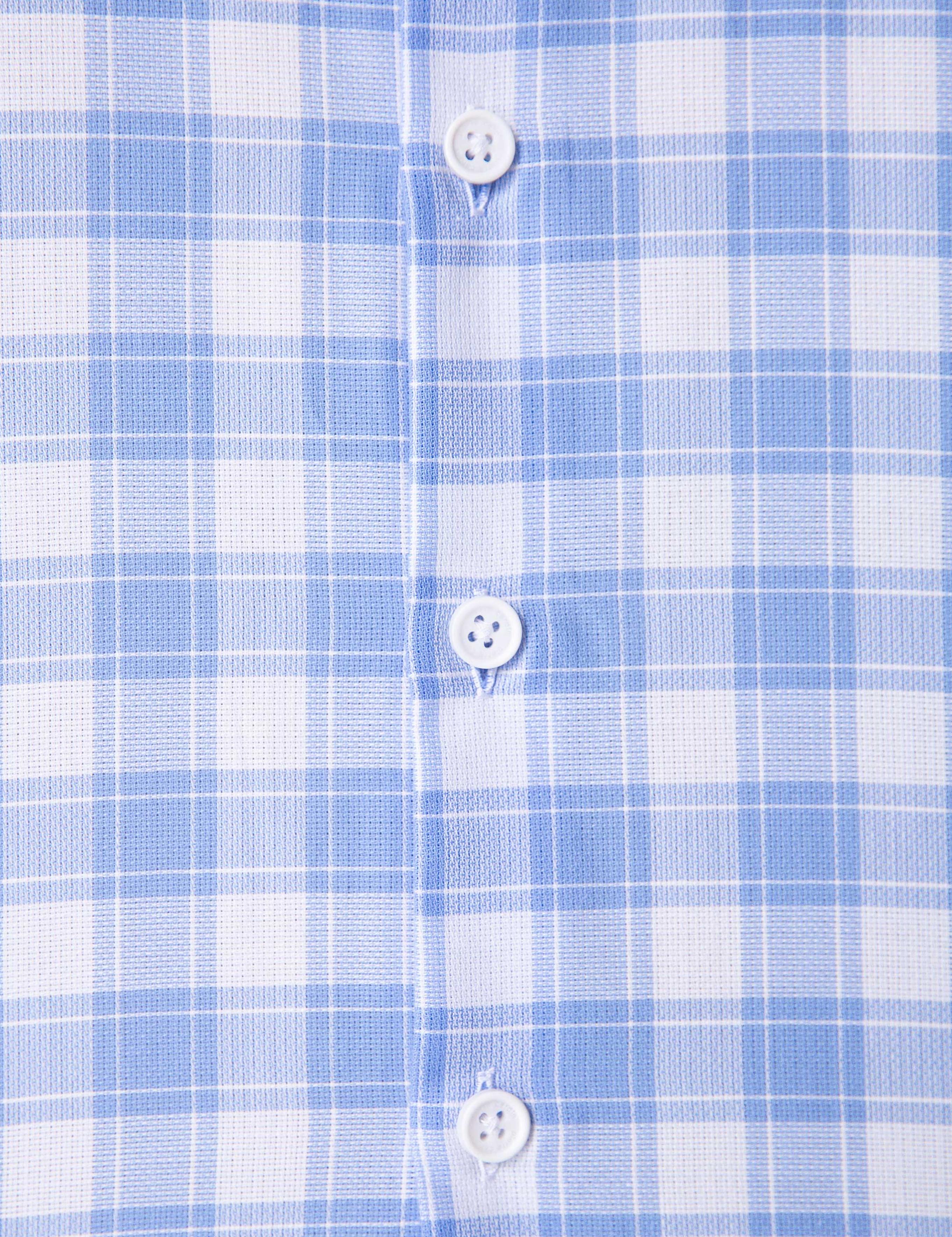 Açık Mavi Regular Fit Kısa Kollu Gömlek