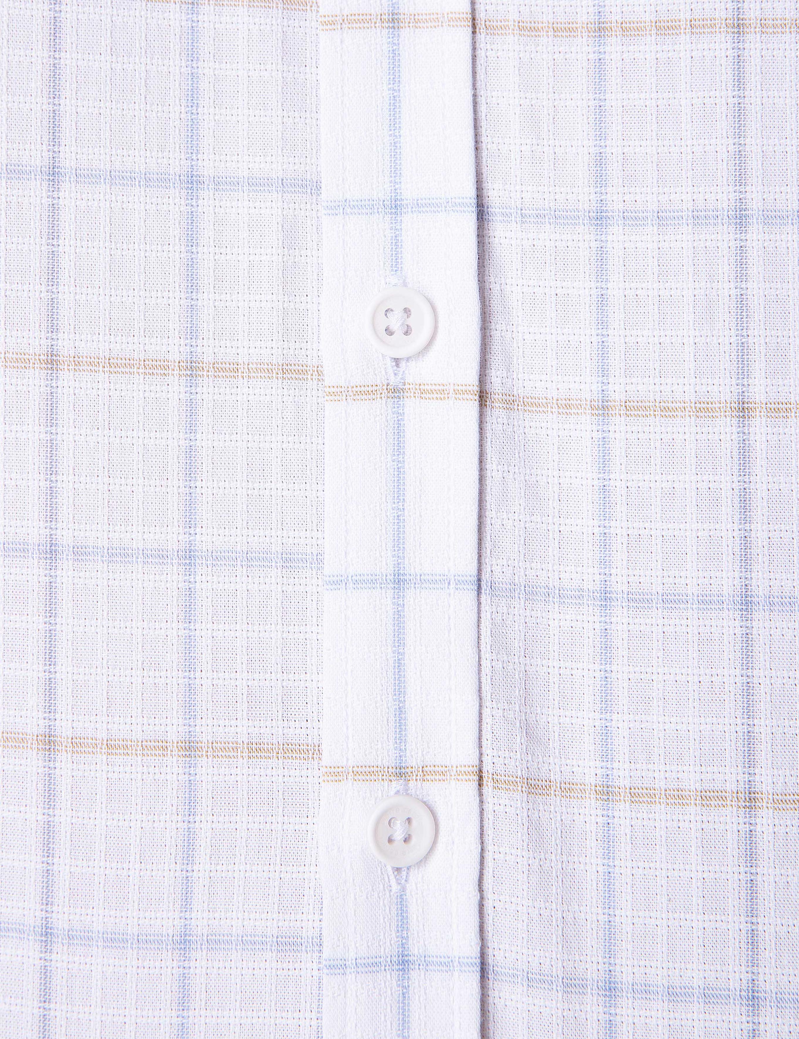 Beyaz Regular Fit Kısa Kollu Gömlek