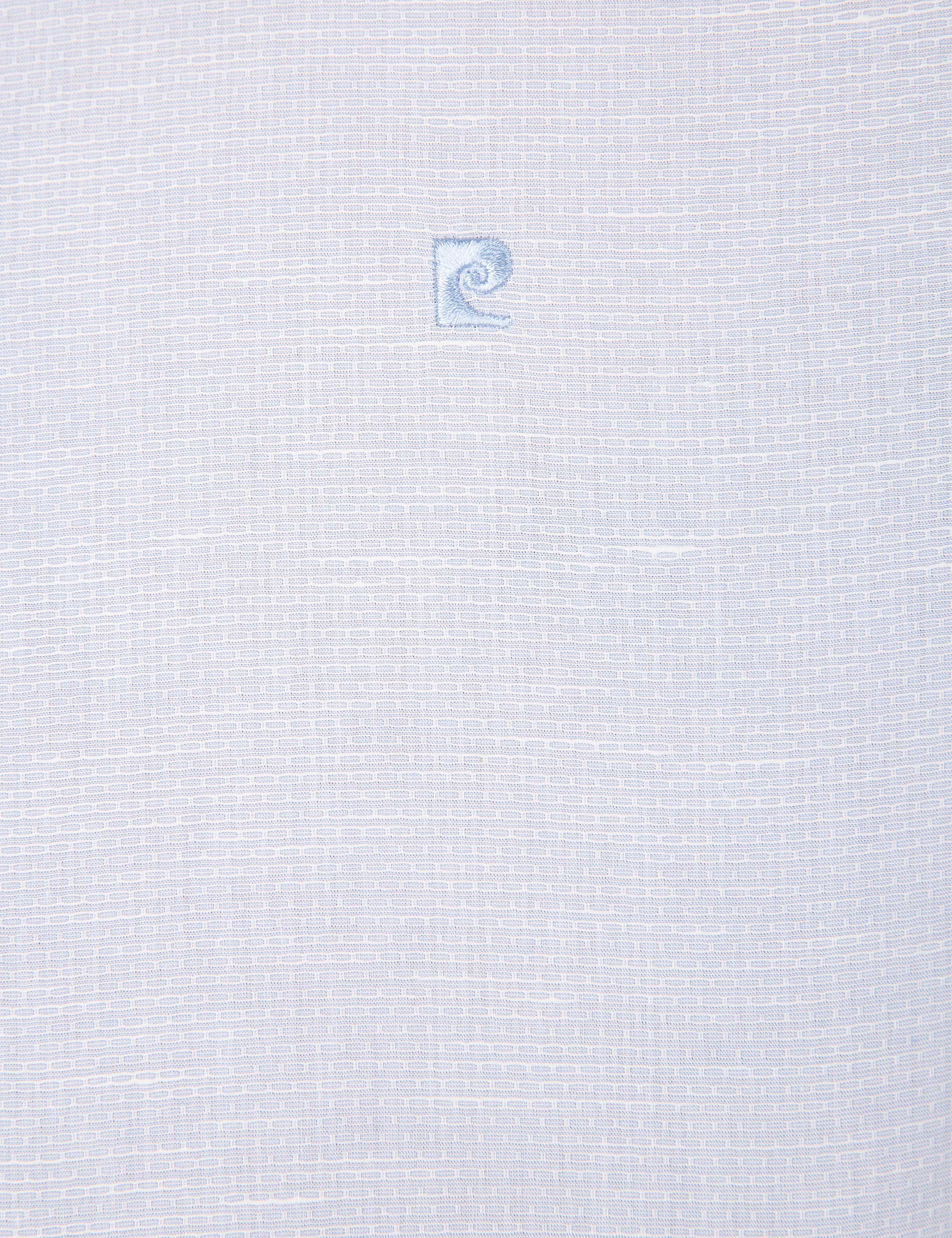Açık Mavi Slim Fit Uzun Kollu Gömlek - Image 5
