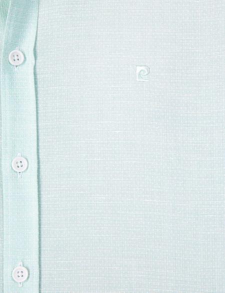 Yeşil Slim Fit Uzun Kollu Gömlek - 50203447032