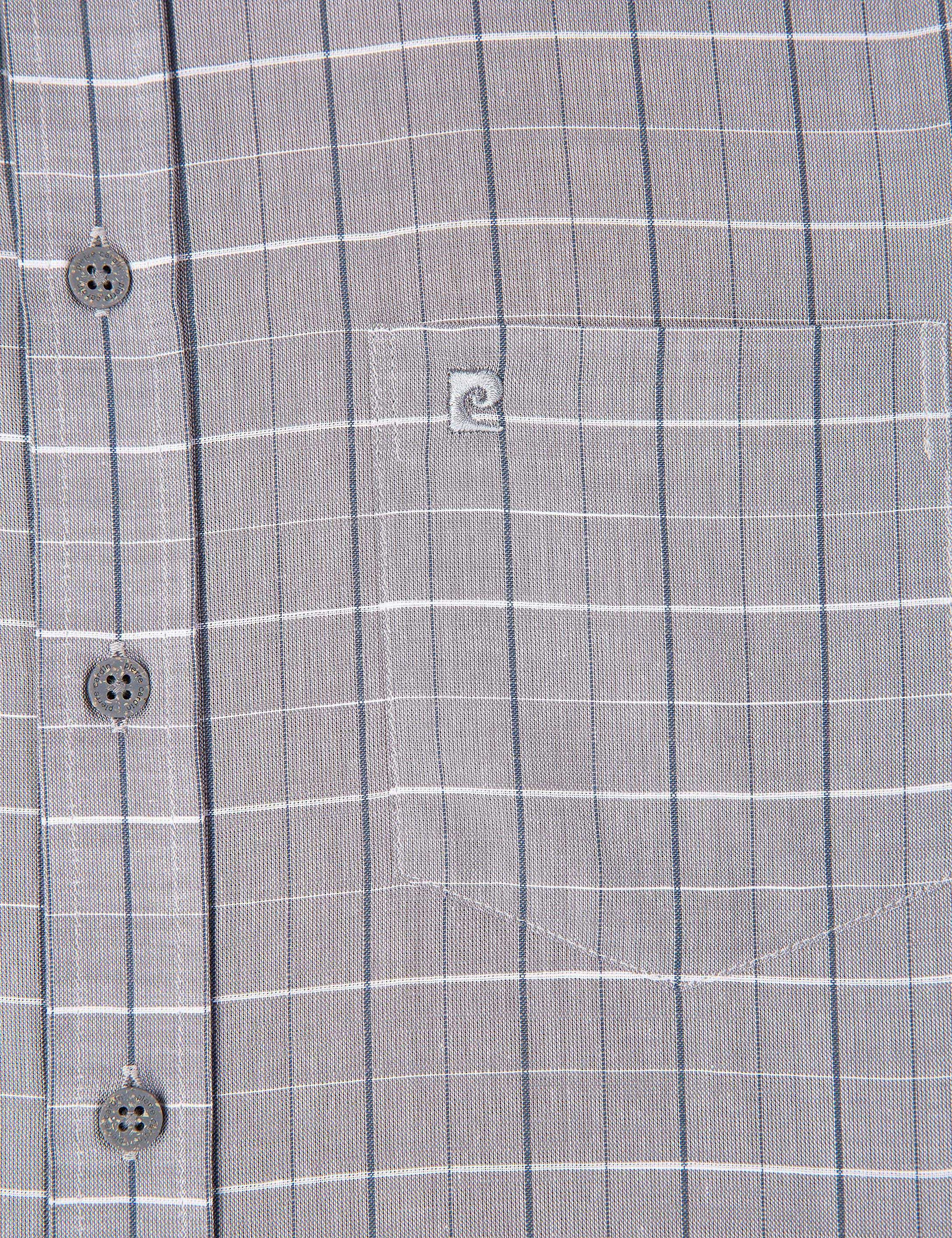 Gri Regular Fit Kısa Kollu Gömlek