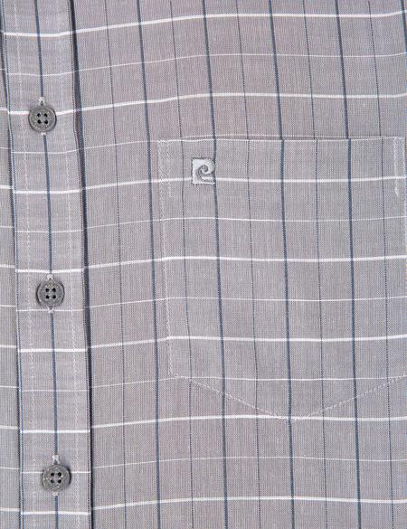 Gri Regular Fit Kısa Kollu Gömlek - 50203459005