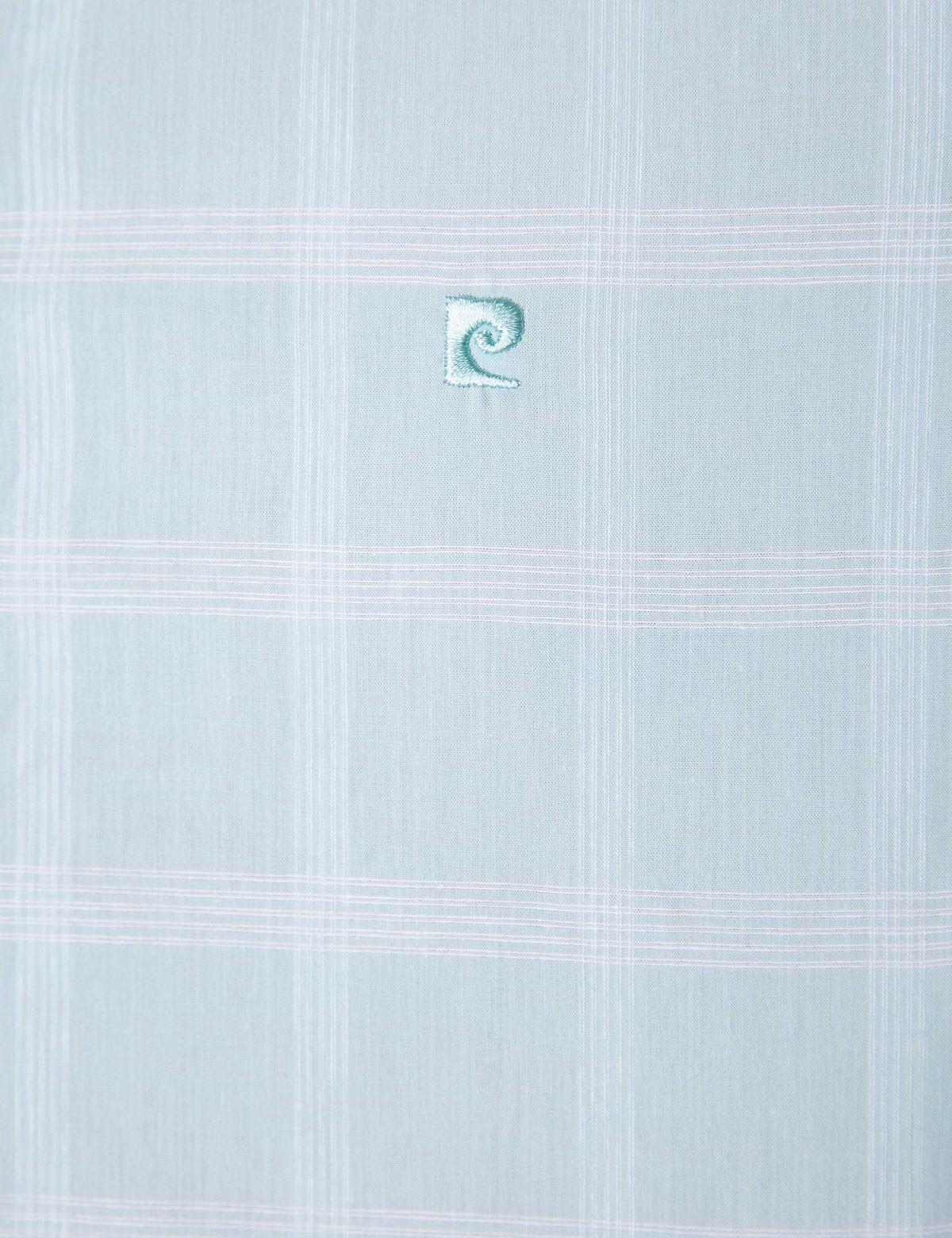 Su Yeşili Slim Fit Uzun Kollu Gömlek - 50203468024