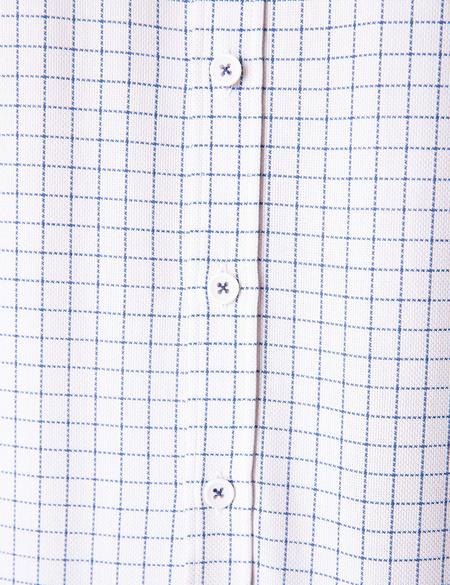 Beyaz Regular Fit Kısa Kollu Gömlek - 50203473007