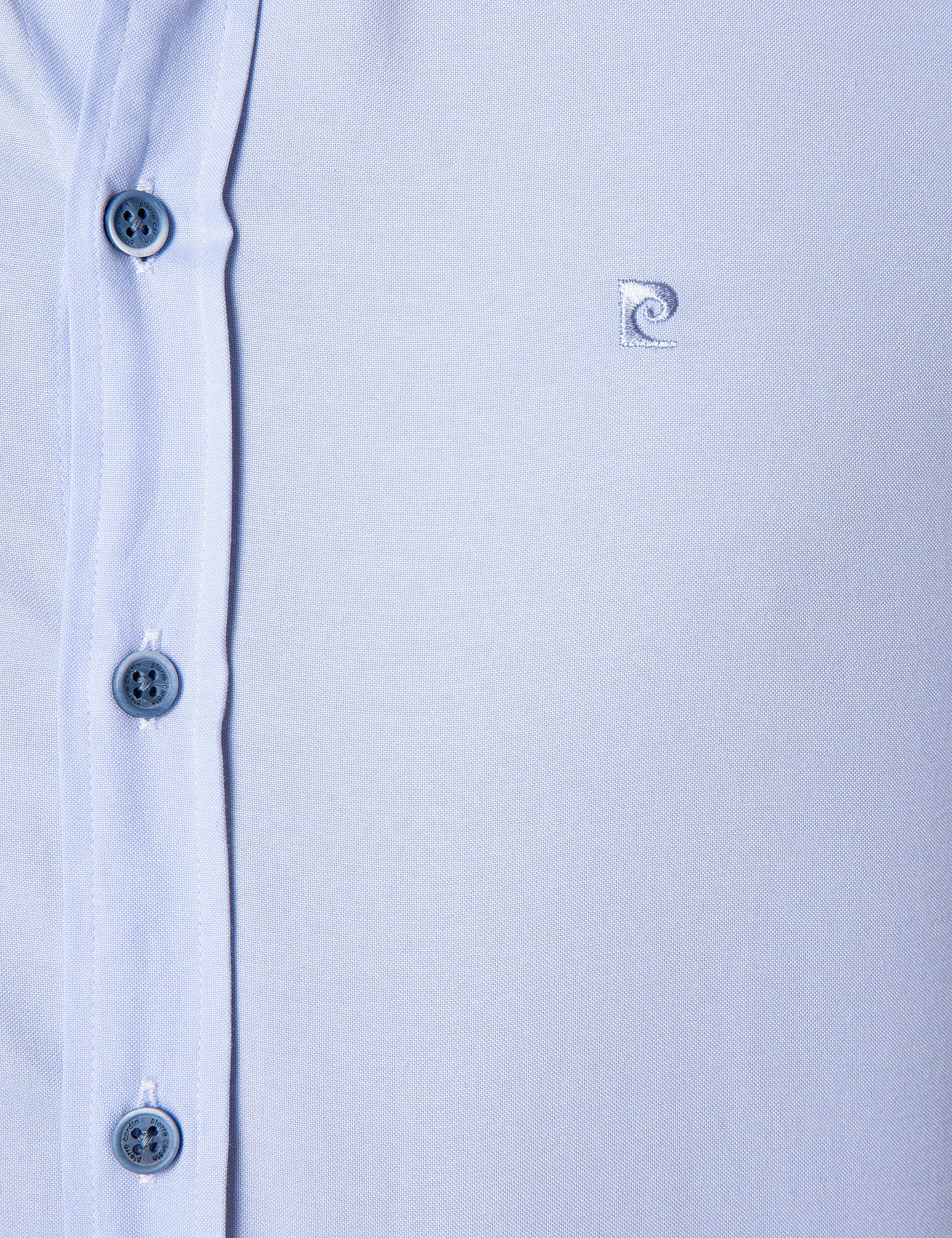 Açık Mavi Slim Fit Gömlek - Image 5