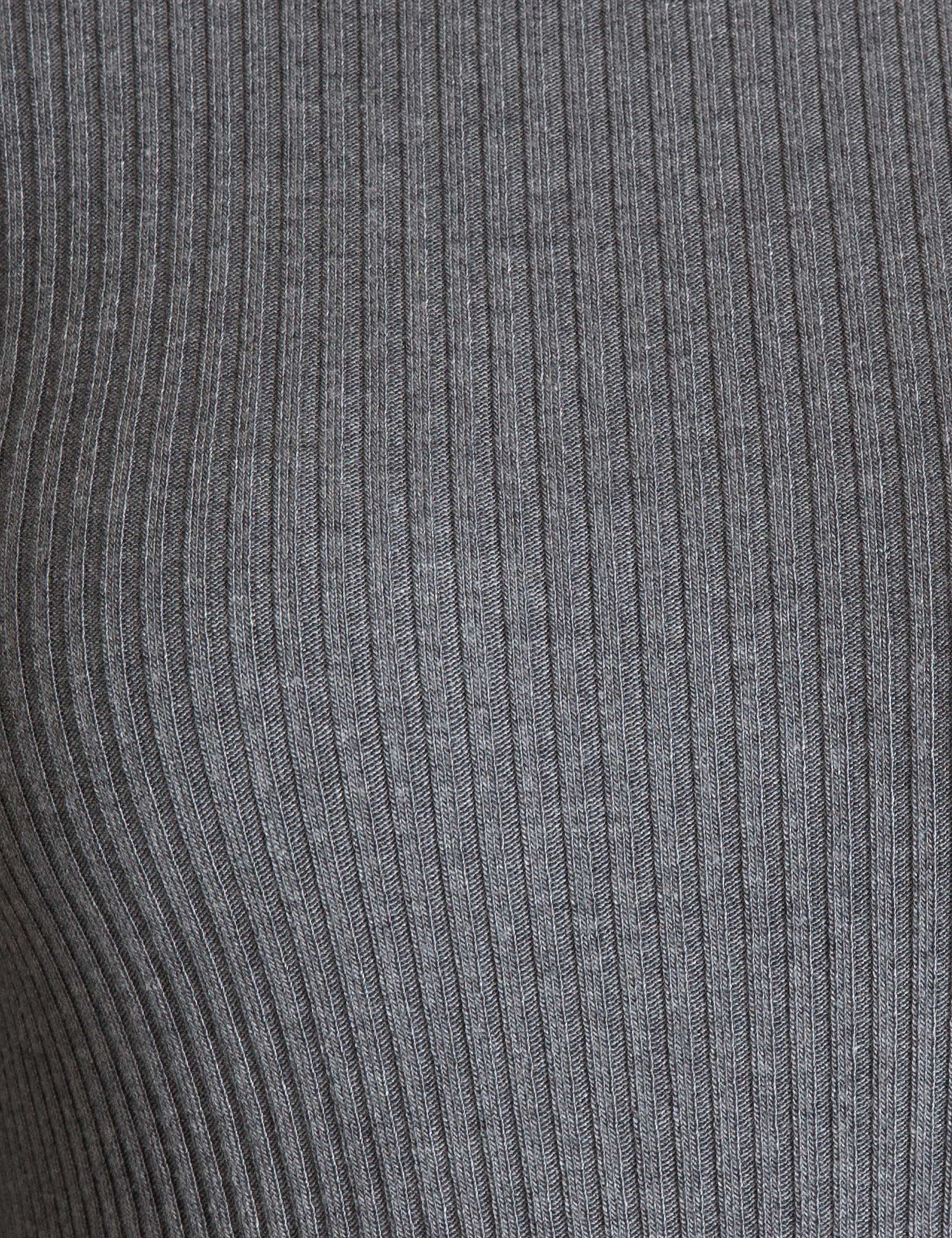 Gri Slim Fit Balıkçı Yaka Triko Kazak - Image 5