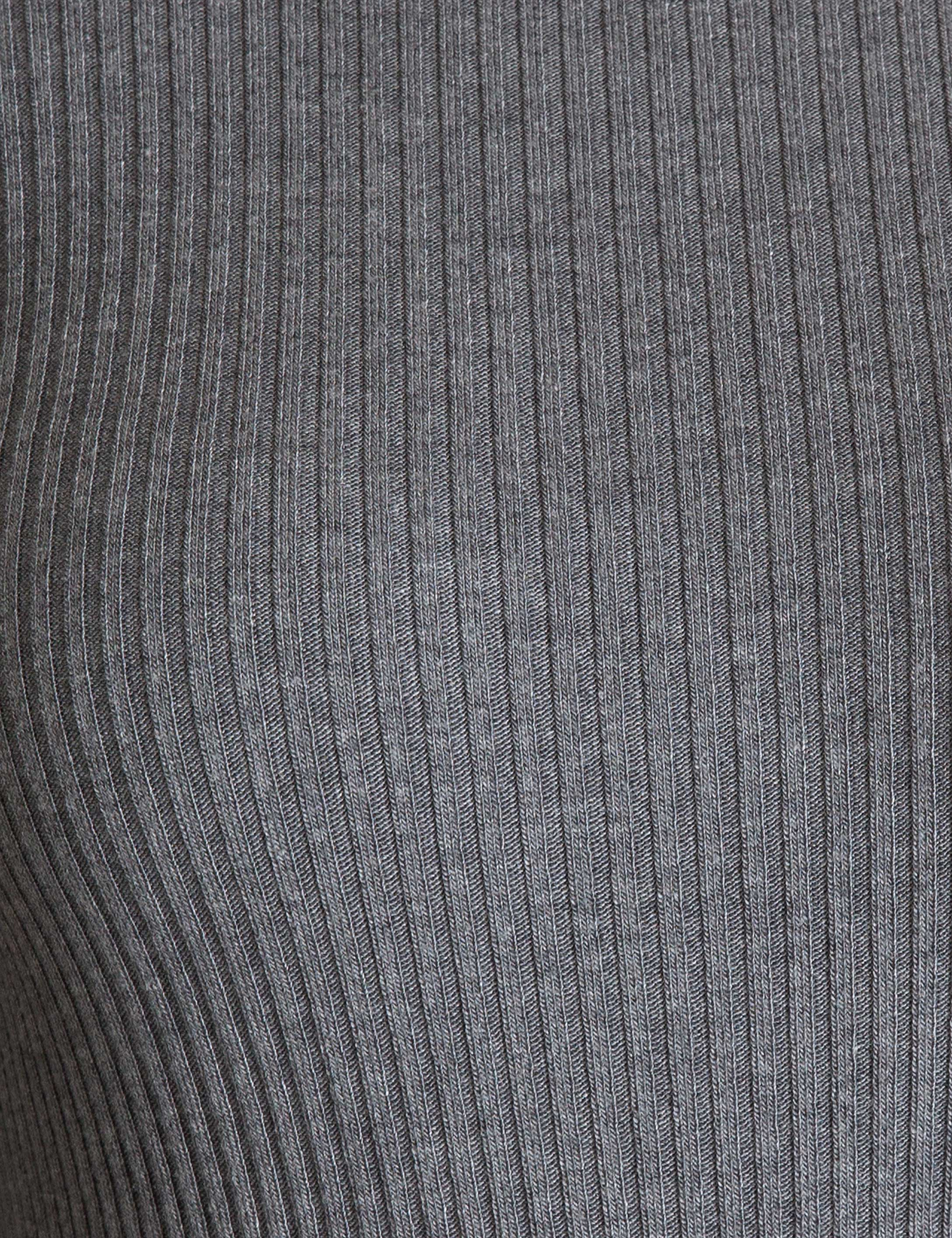 Gri Slim Fit Balıkçı Yaka Triko Kazak