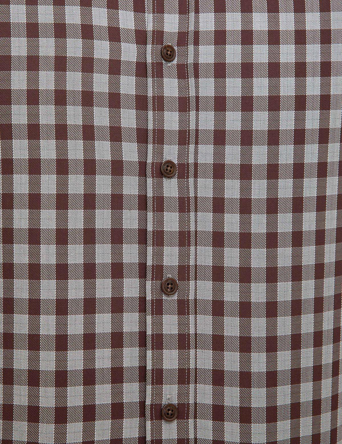 Kahverengi Slim Fit Uzun Kollu Gömlek - 50209245003