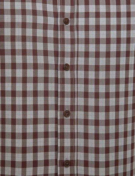 Kahverengi Slim Fit Uzun Kollu Gömlek - 50209245003